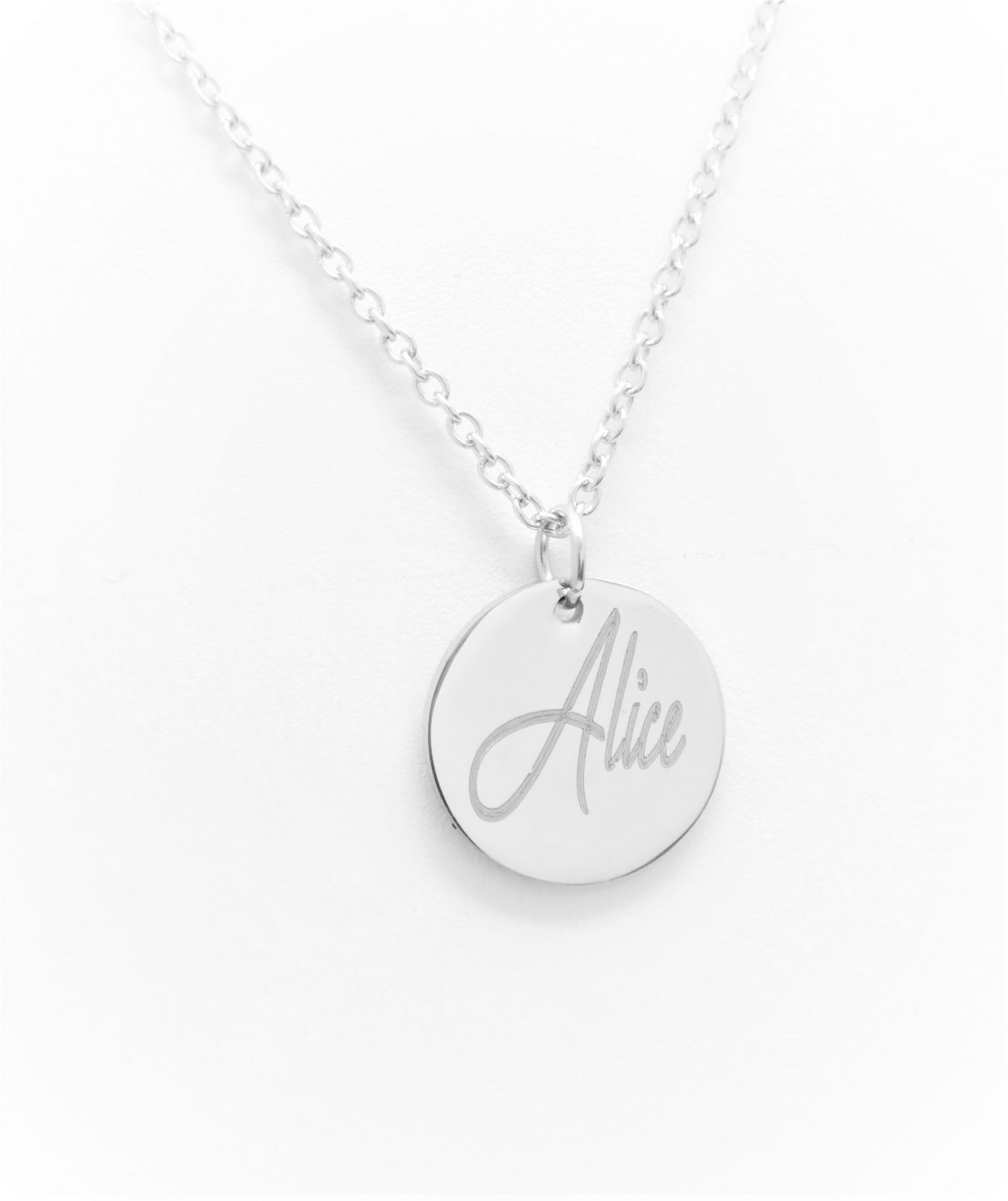 Pendentif personnalisé disponible en acier, argent, or – Image 5