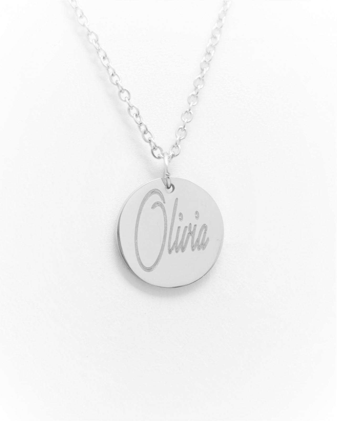 Pendentif personnalisé disponible en acier, argent, or – Image 2