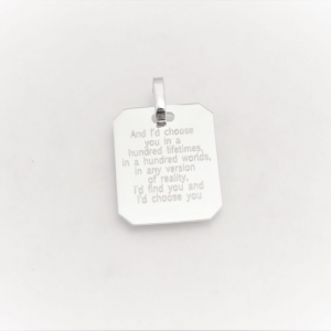 Pendentif en argent 925 personalisé