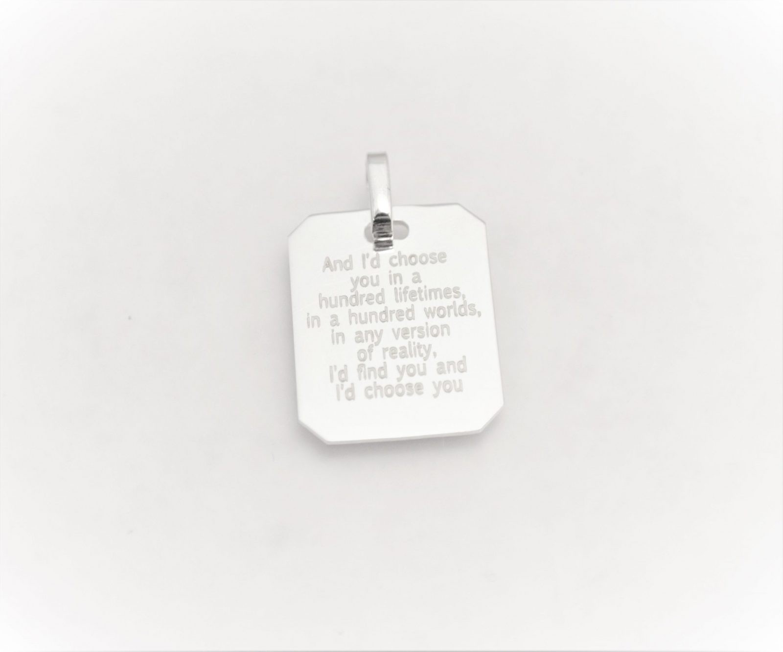 Pendentif en argent 925 personalisé