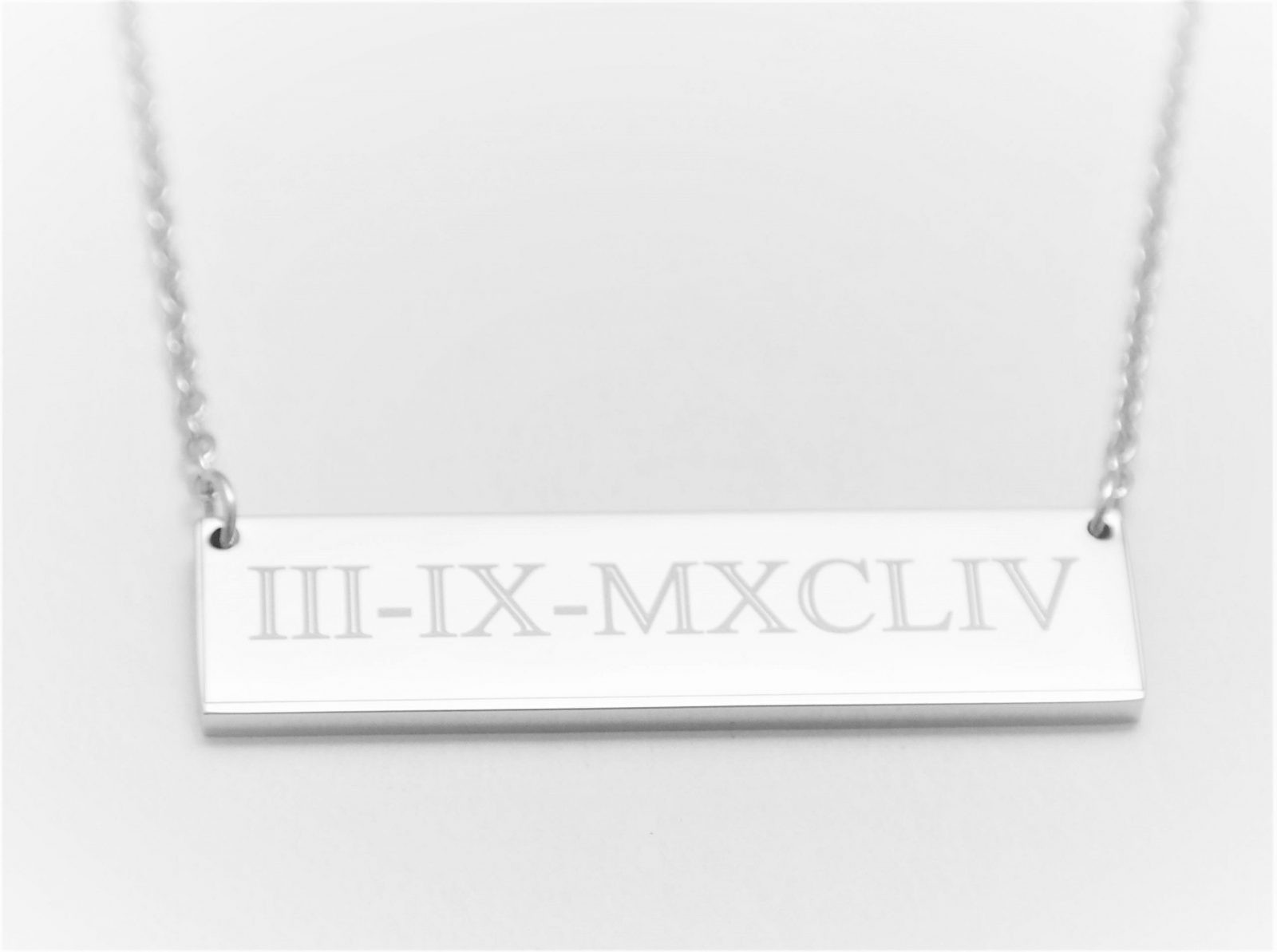 Trendy personalized pendant, rectangular 40mm x 10mm – Image 11