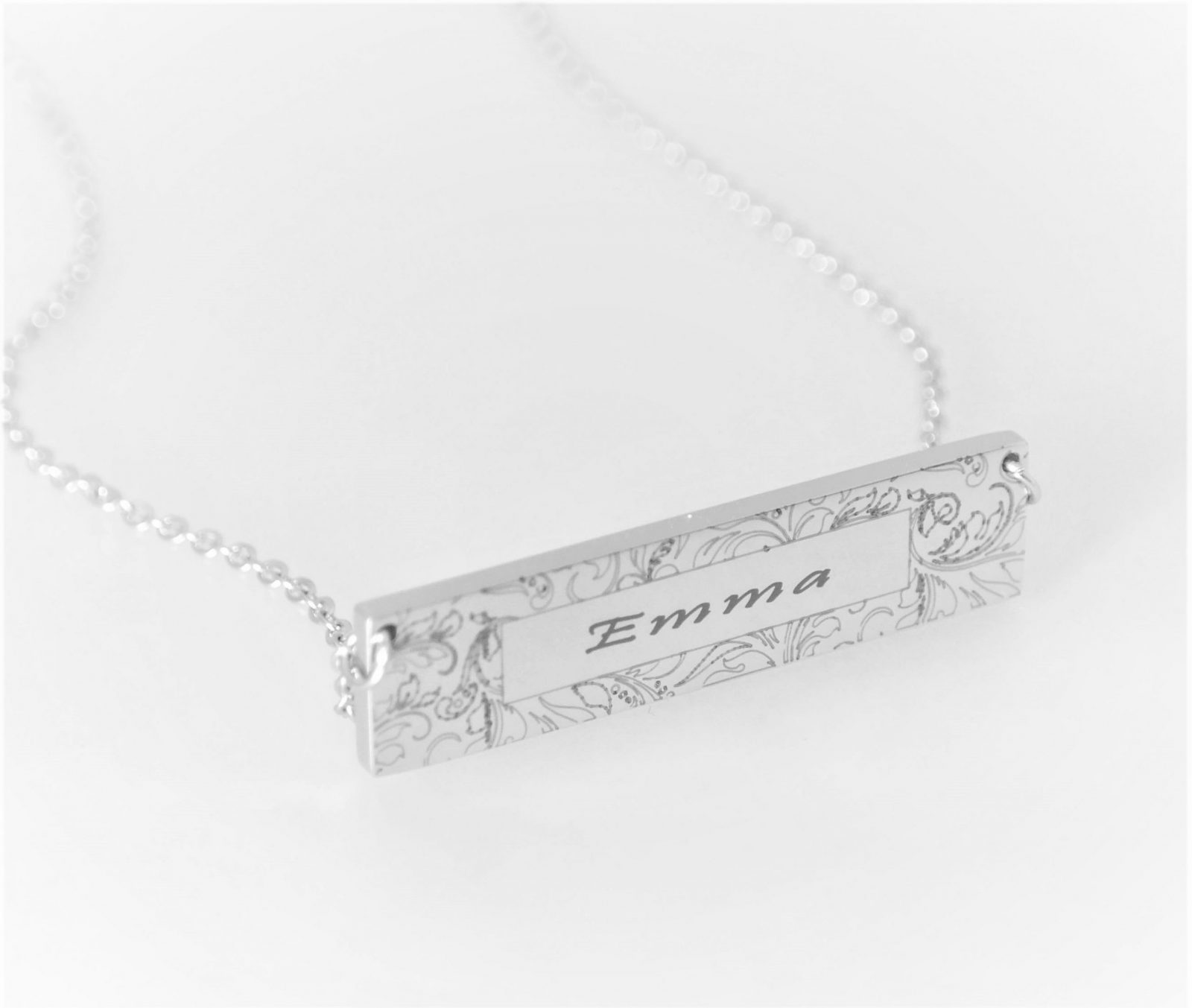 Pendentif personnalisé rectangulaire mode dernier cri de 40 mm x 10 mm – Image 8