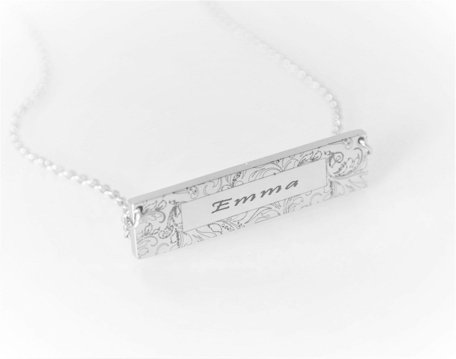 Pendentif personnalisé rectangulaire mode dernier cri de 40 mm x 10 mm – Image 6