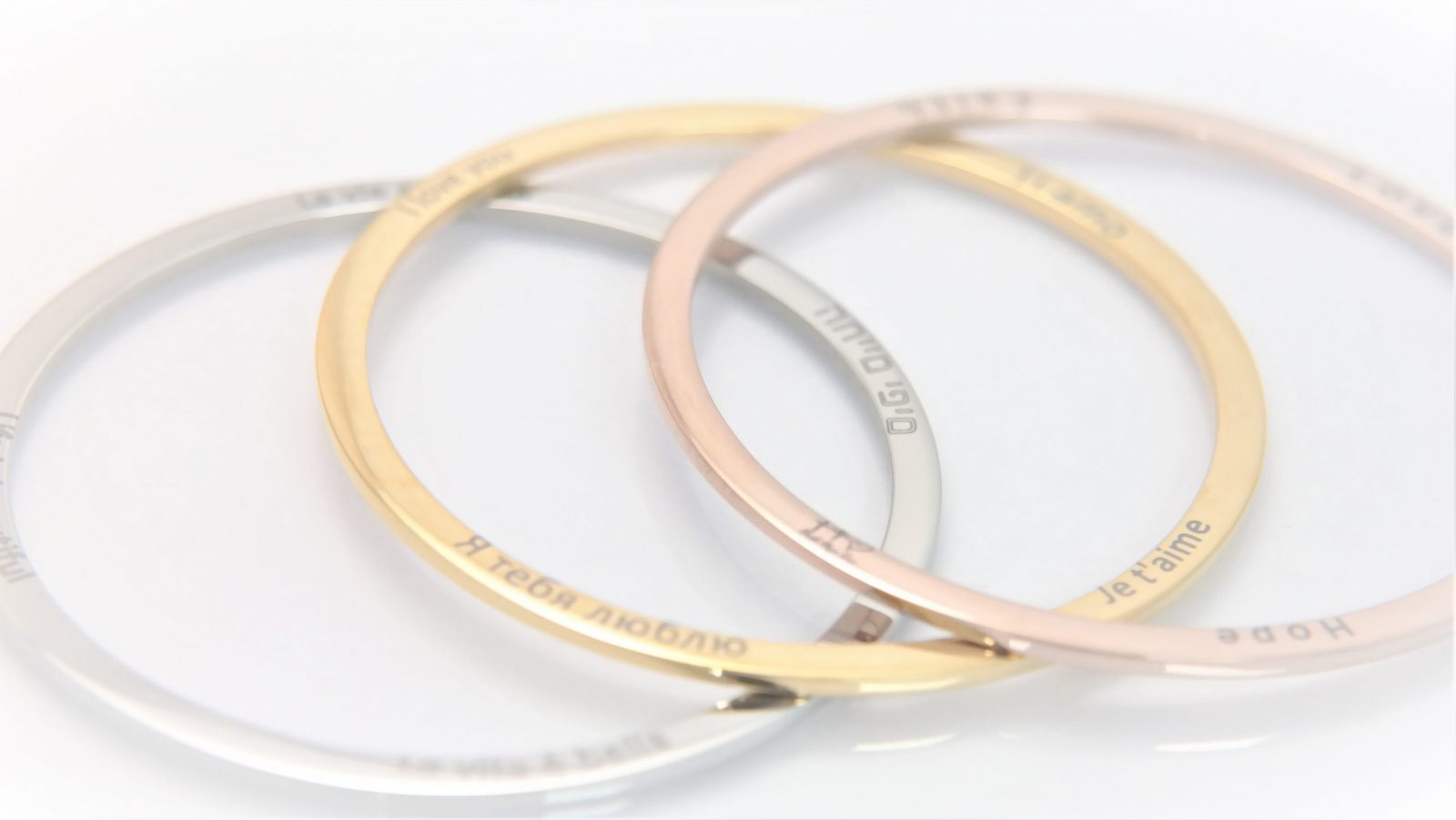 Bracelet rigide personnalisé gravure originale sur les côtés – Image 21