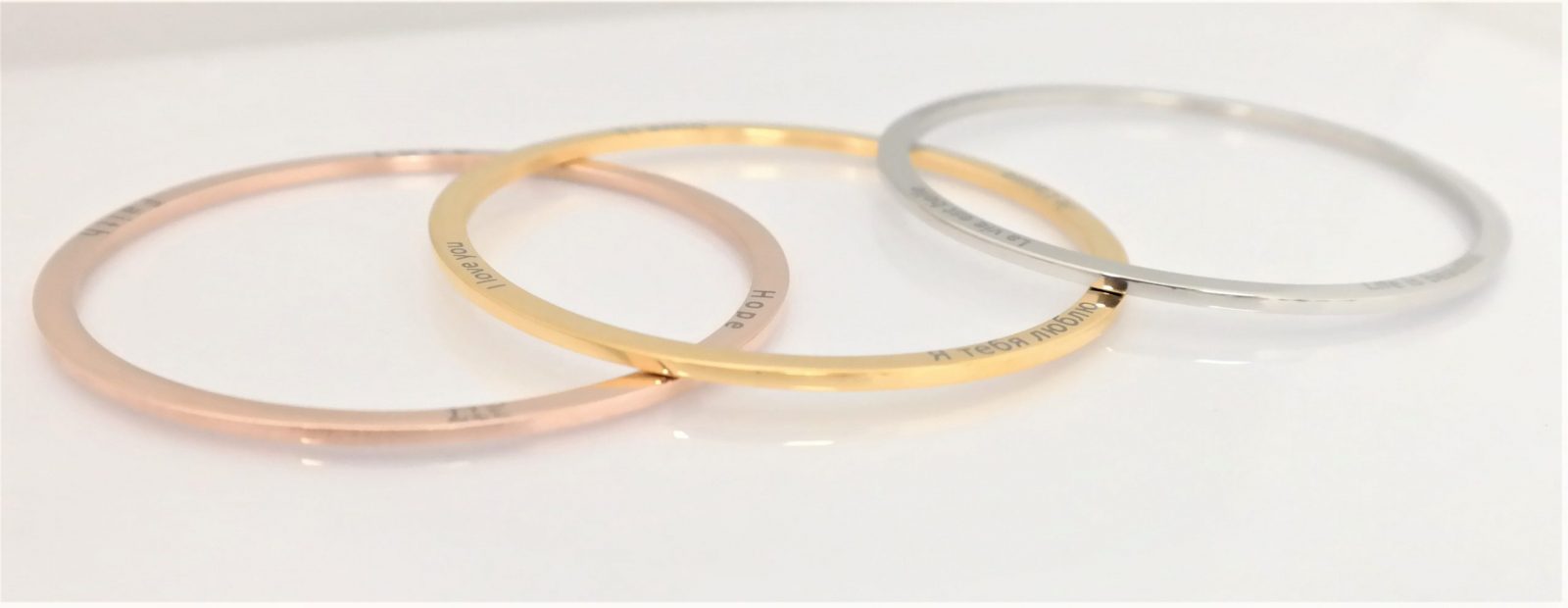 Bracelet rigide personnalisé gravure originale sur les côtés – Image 14