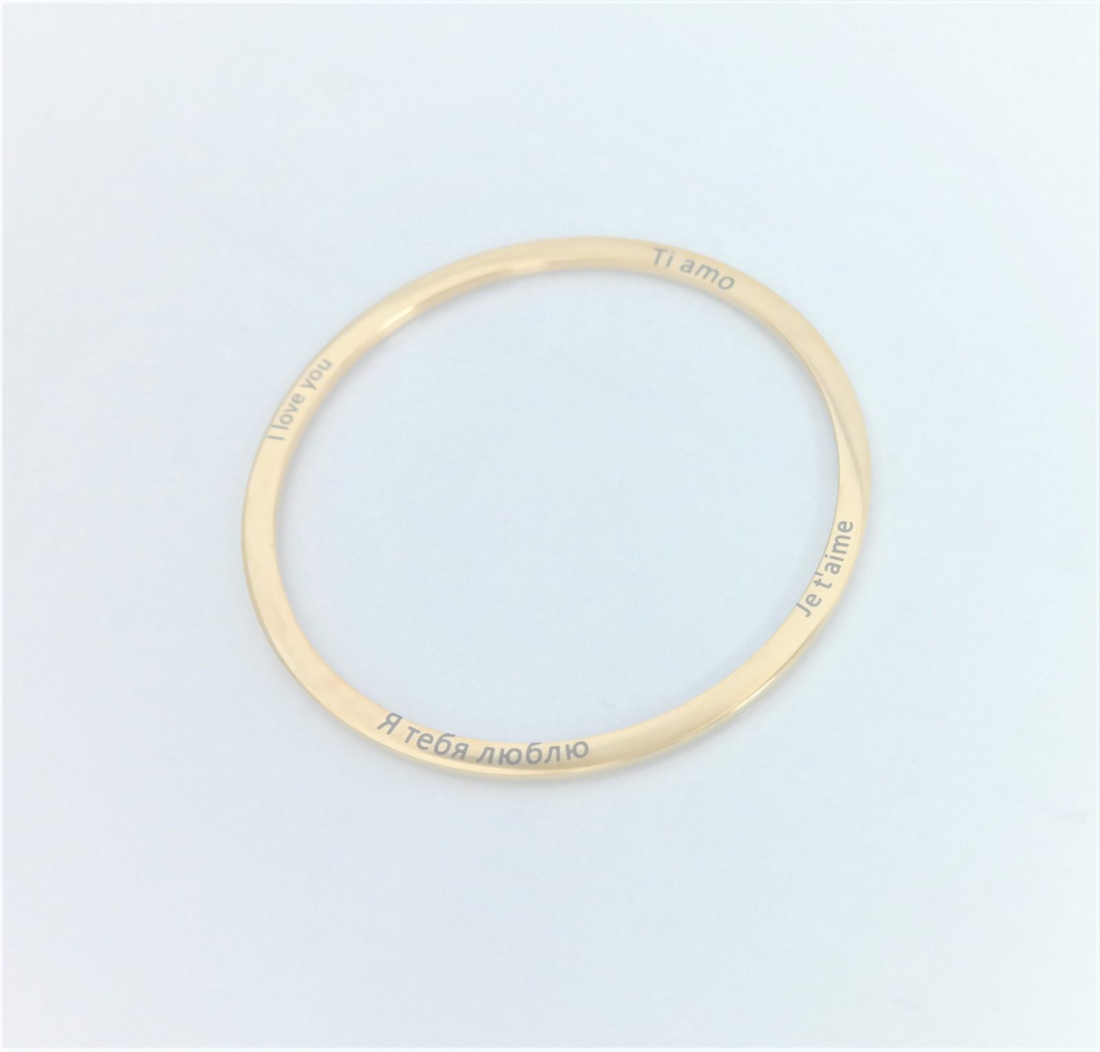 Bracelet rigide personnalisé gravure originale sur les côtés – Image 11