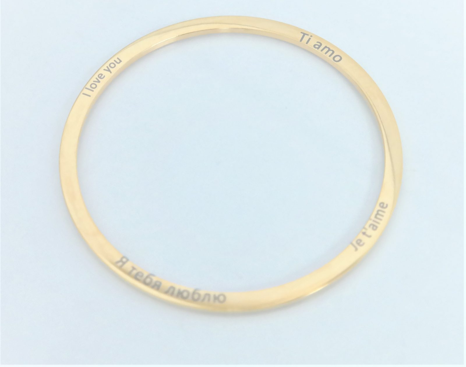 Bracelet rigide personnalisé gravure originale sur les côtés – Image 10