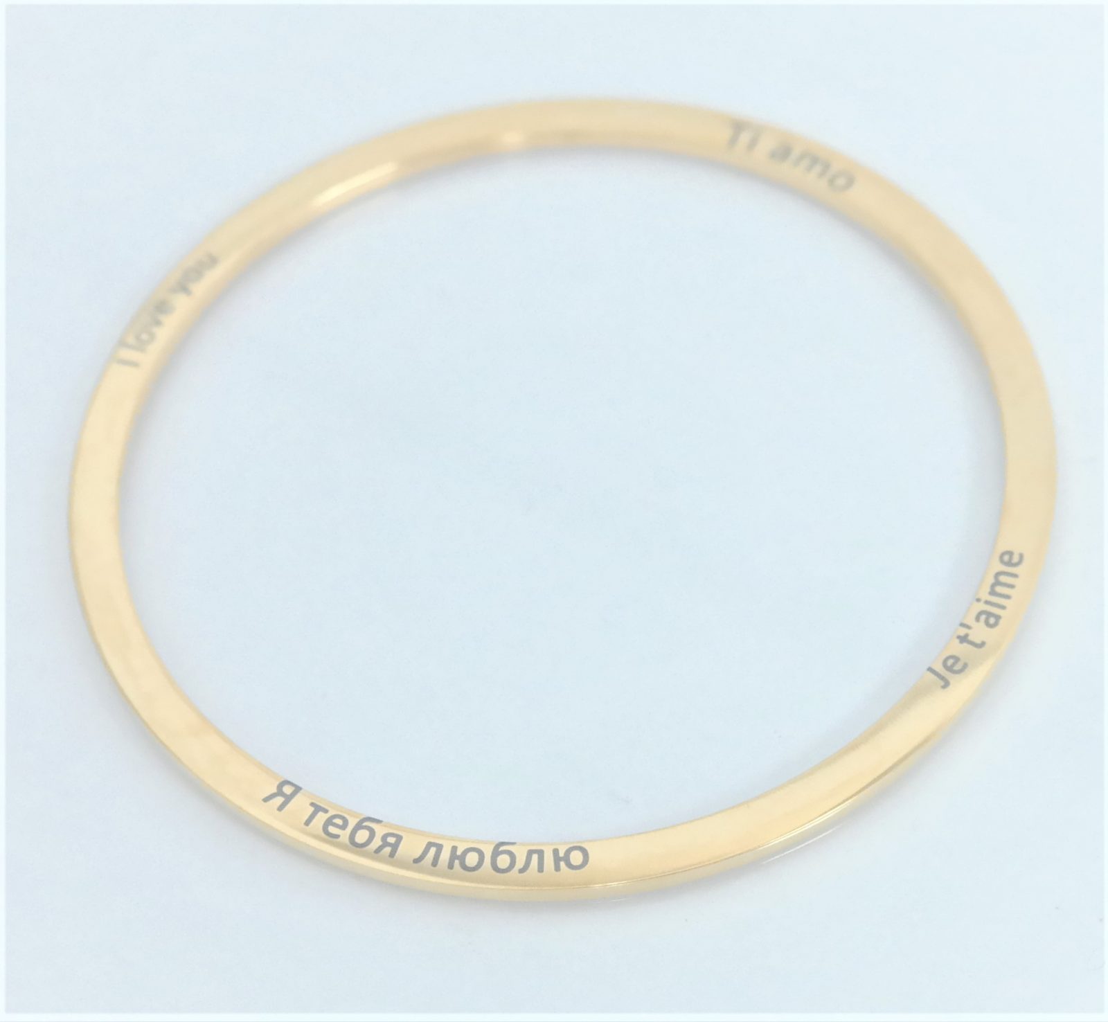 Bracelet rigide personnalisé gravure originale sur les côtés – Image 9