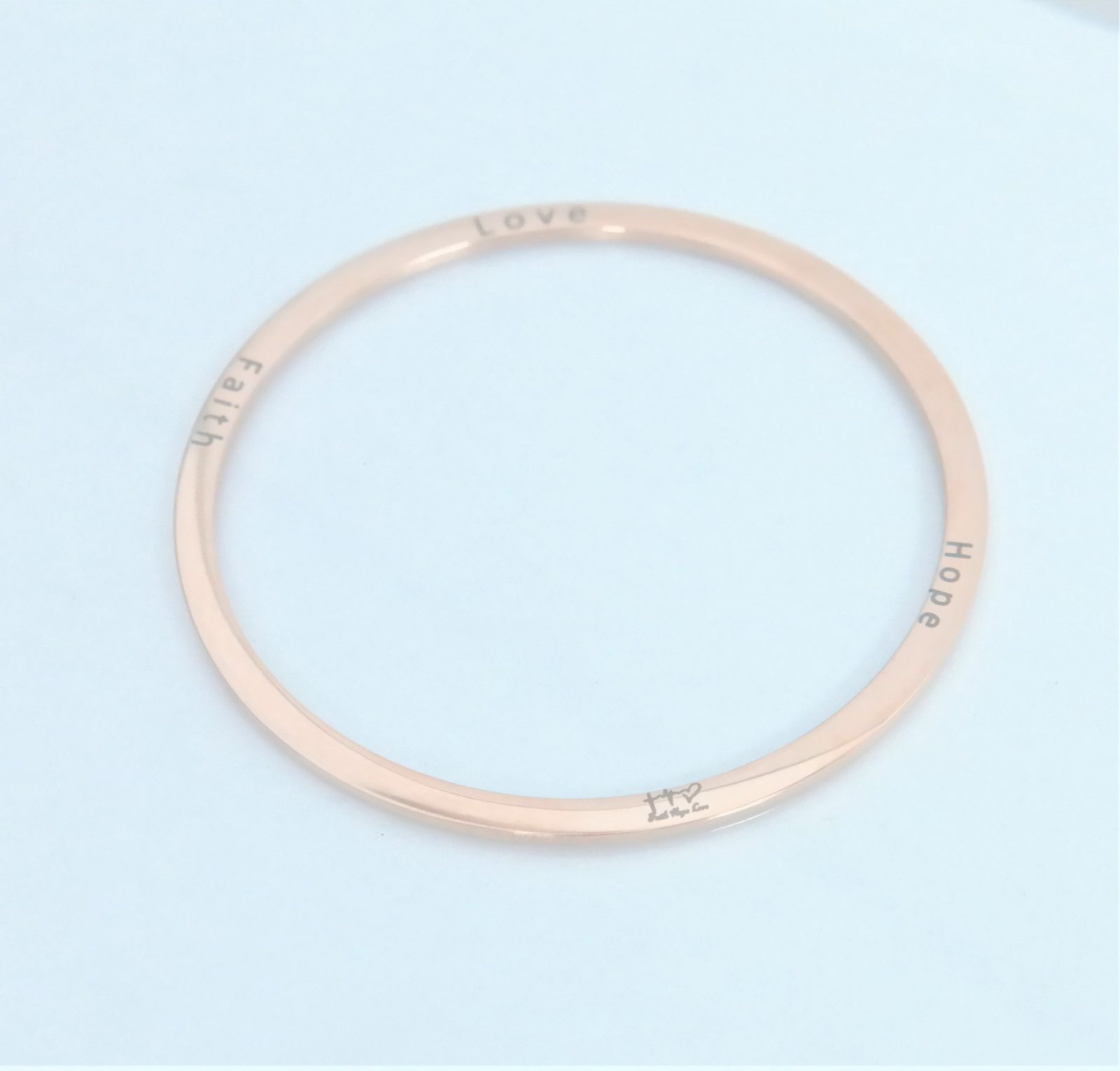 Bracelet rigide personnalisé gravure originale sur les côtés – Image 5