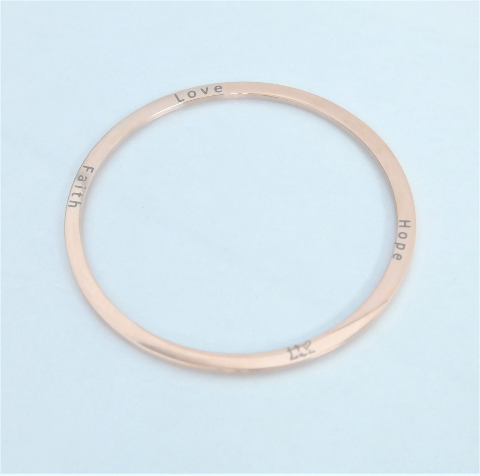 Bracelet rigide personnalisé gravure originale sur les côtés – Image 4