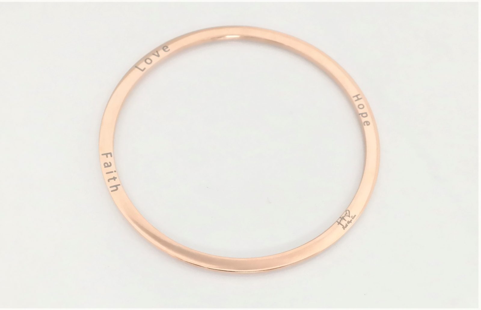 Bracelet rigide personnalisé gravure originale sur les côtés – Image 3