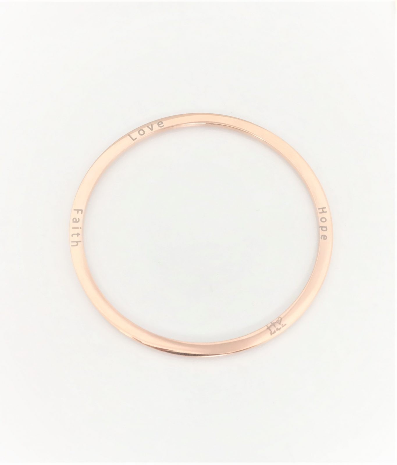 Bracelet rigide personnalisé gravure originale sur les côtés – Image 2