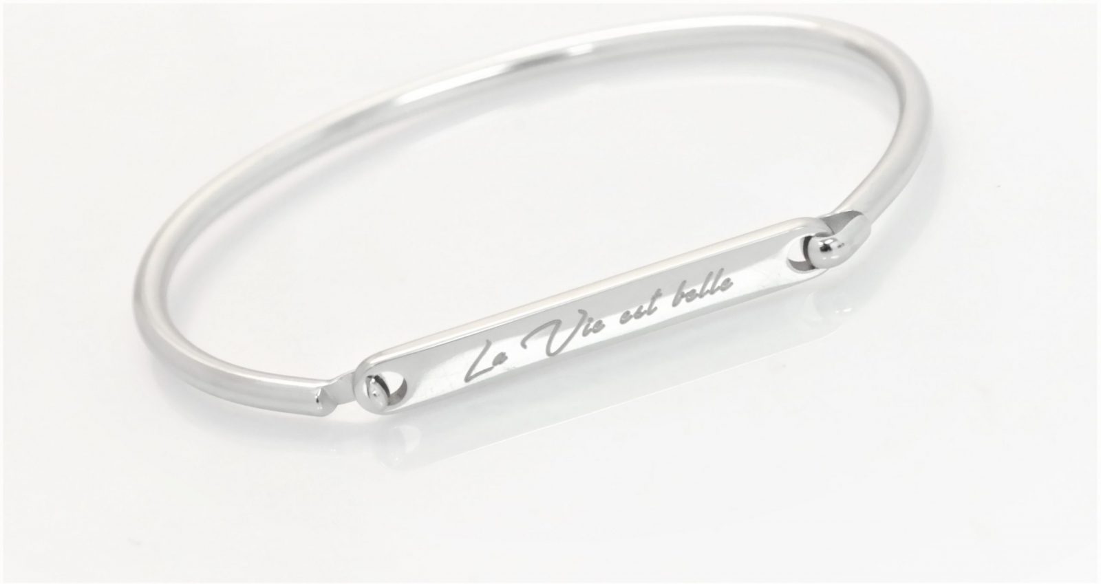 High quality personalized rigid bracelet with opening on the side – Image 21