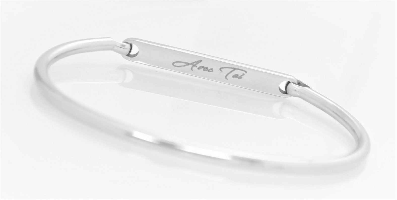 High quality personalized rigid bracelet with opening on the side – Image 20