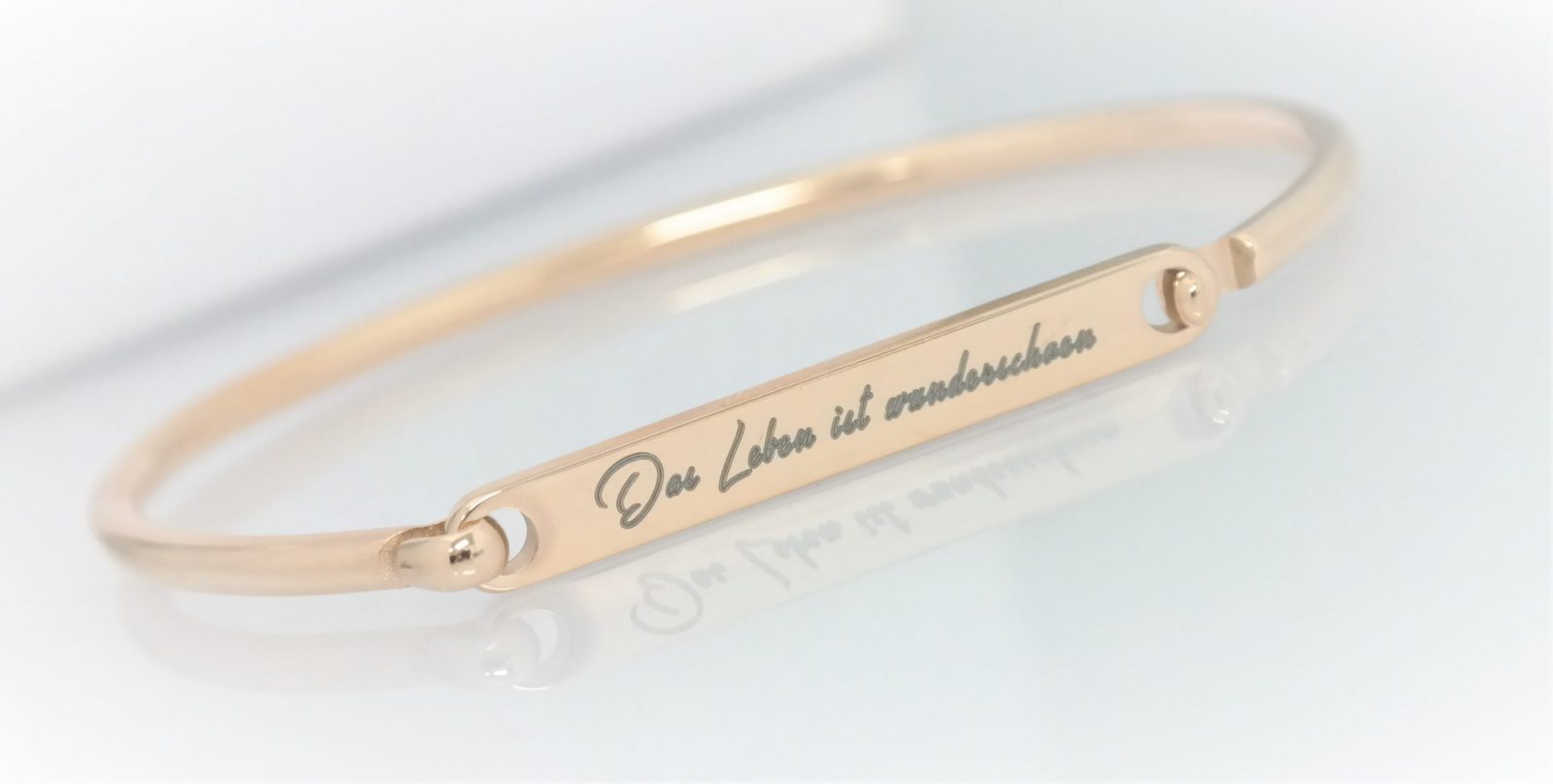 High quality personalized rigid bracelet with opening on the side – Image 18