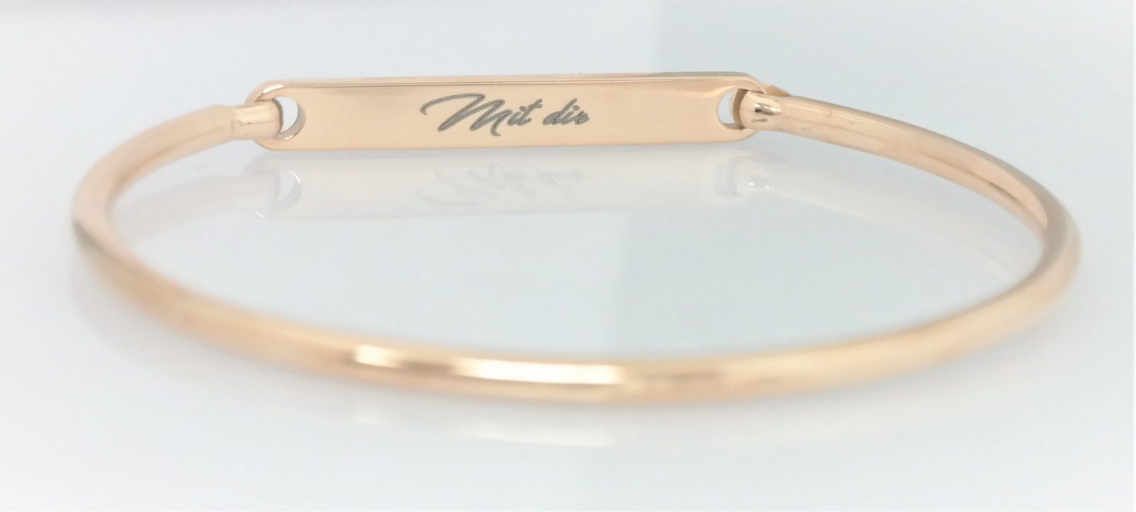 High quality personalized rigid bracelet with opening on the side – Image 17