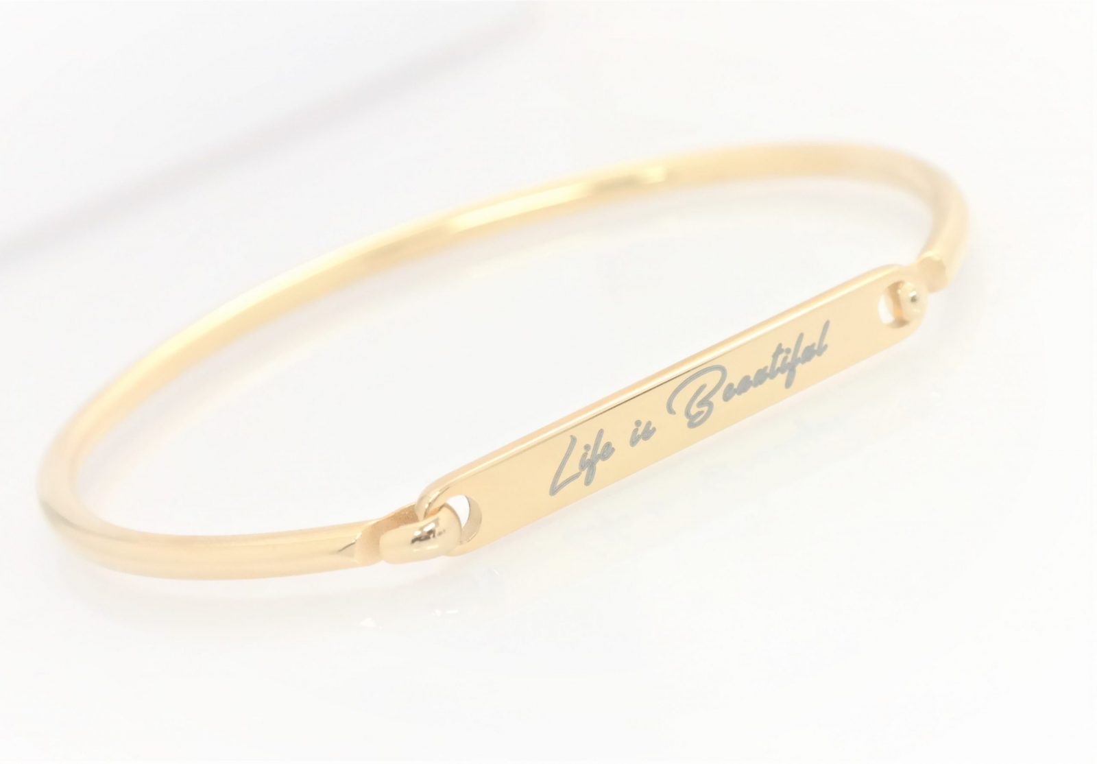 High quality personalized rigid bracelet with opening on the side – Image 13