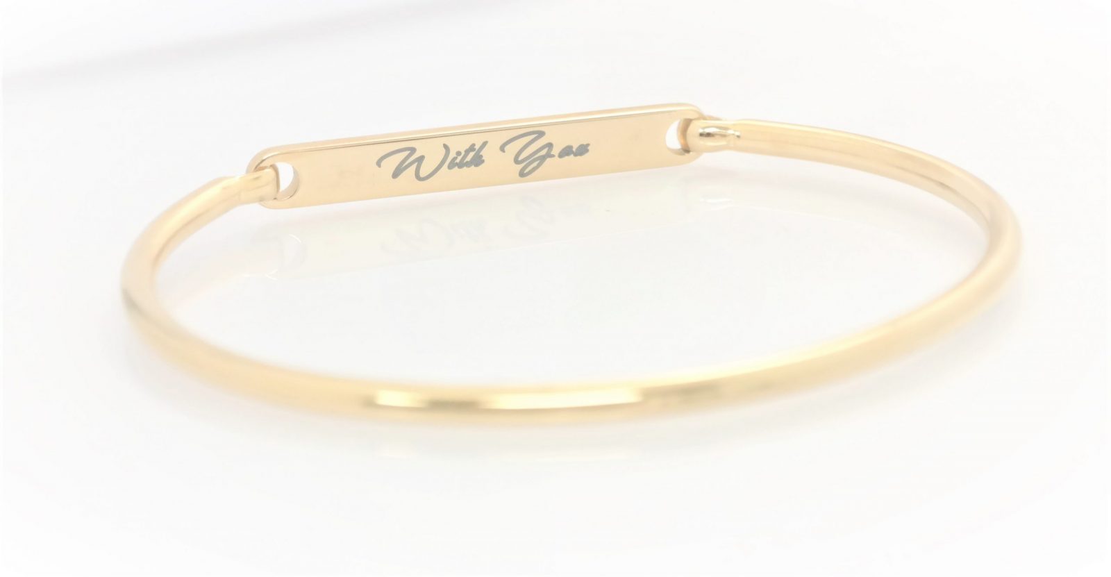 High quality personalized rigid bracelet with opening on the side – Image 12