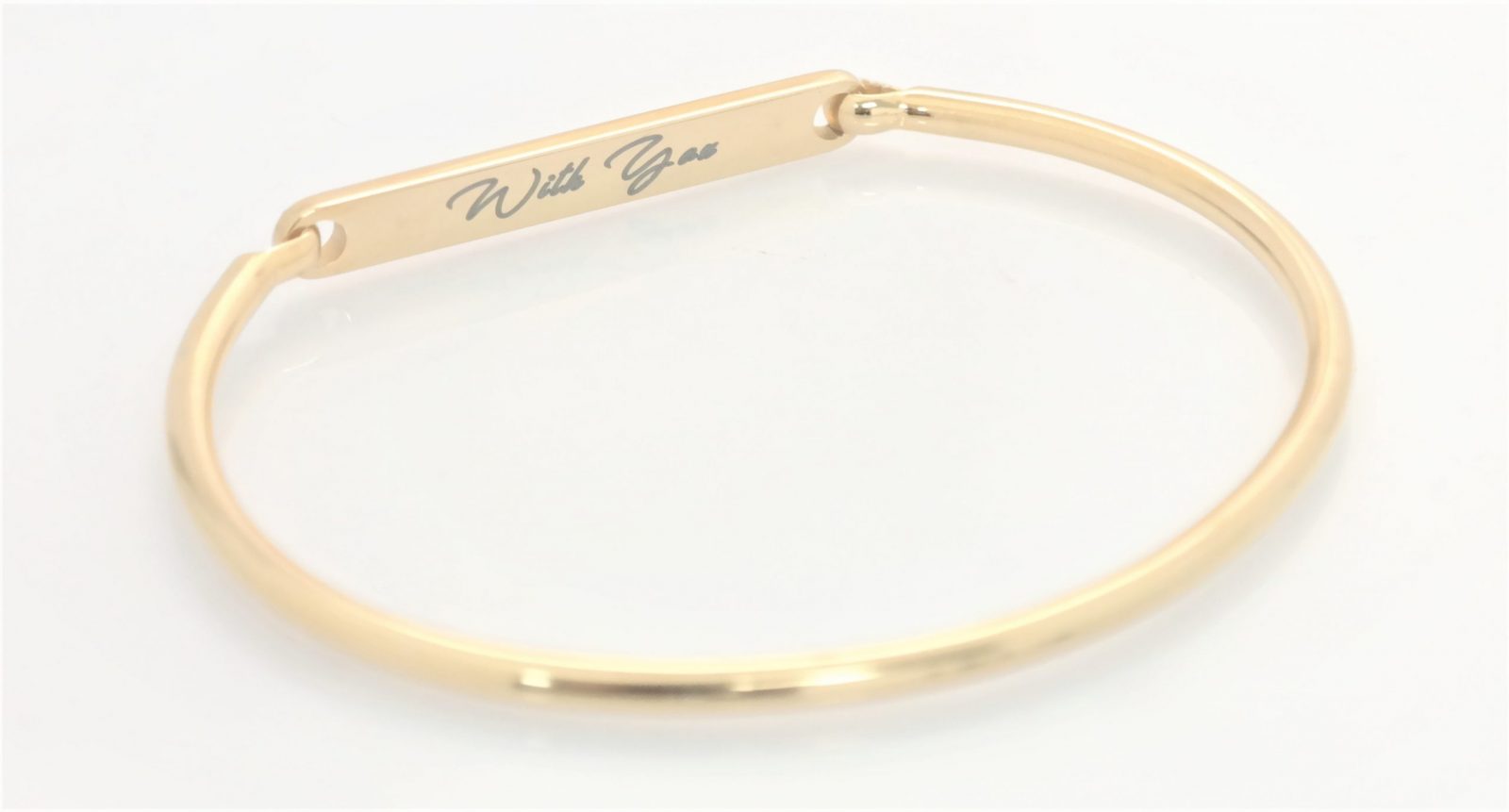 High quality personalized rigid bracelet with opening on the side – Image 11