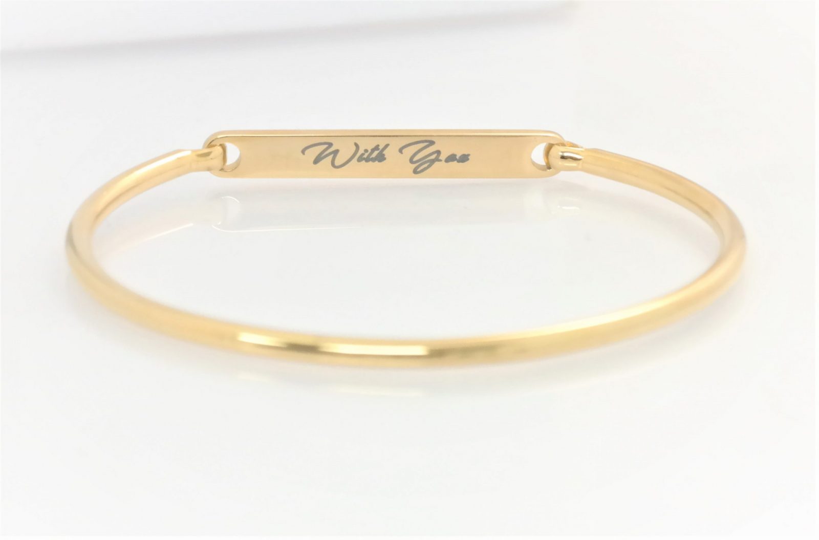High quality personalized rigid bracelet with opening on the side – Image 10