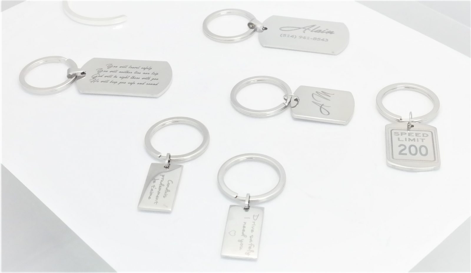 Porte clefs personnalisé en acier de haute qualité. – Image 16