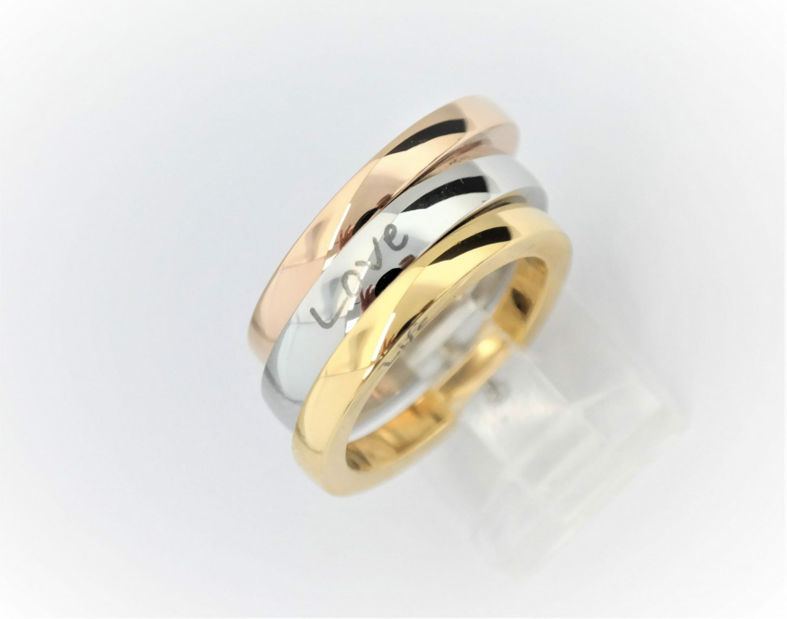 Bague articulée double rangs (size 18) - Grossiste Bi&Jou Paris