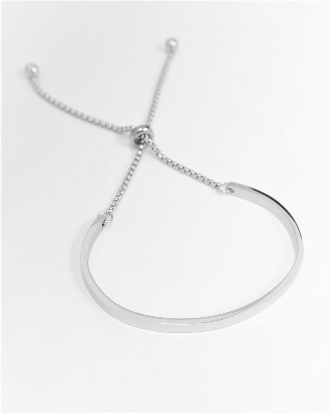 Trendy personalized bracelet covers 2/3 of the wrist available in gold and silver finish – Image 4