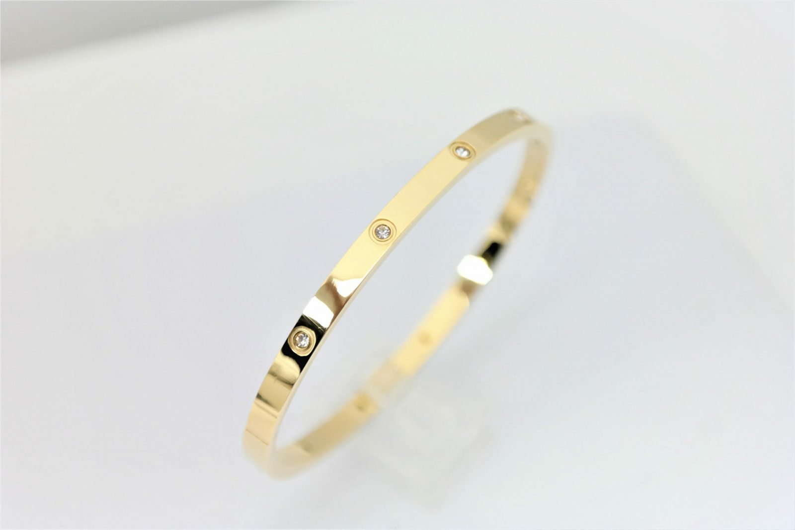 Bracelet avec pierres baguette ou pierres rondes incrustées – Image 9