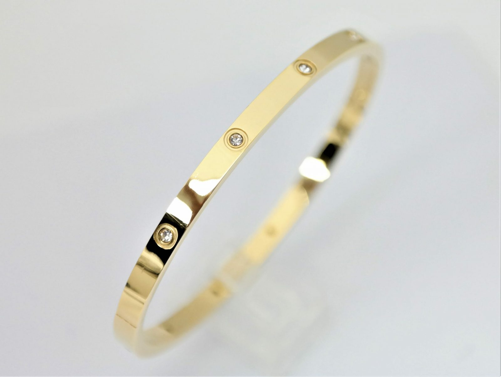 Bracelet avec pierres baguette ou pierres rondes incrustées – Image 8