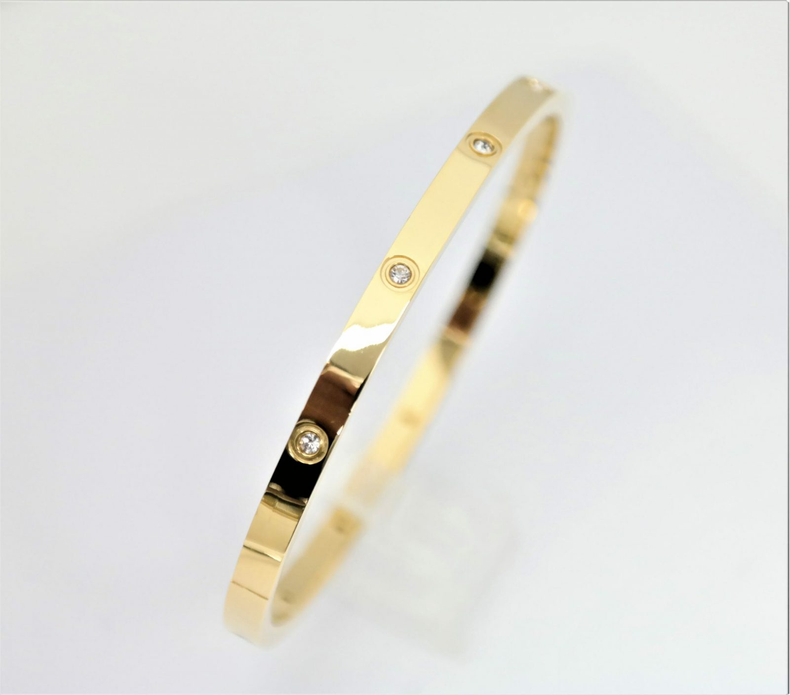 Bracelet avec pierres baguette ou pierres rondes incrustées – Image 7