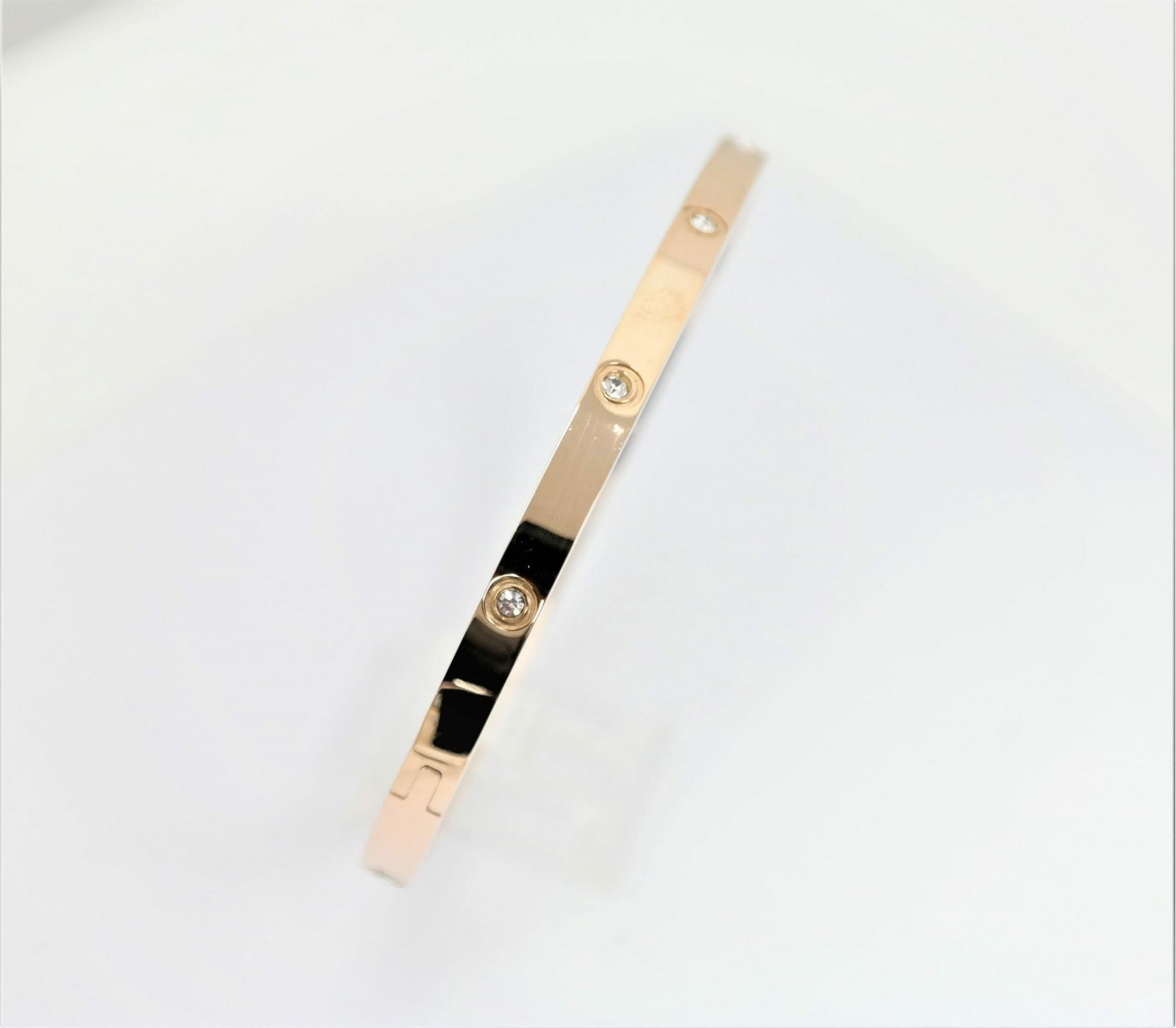 Bracelet avec pierres baguette ou pierres rondes incrustées – Image 5