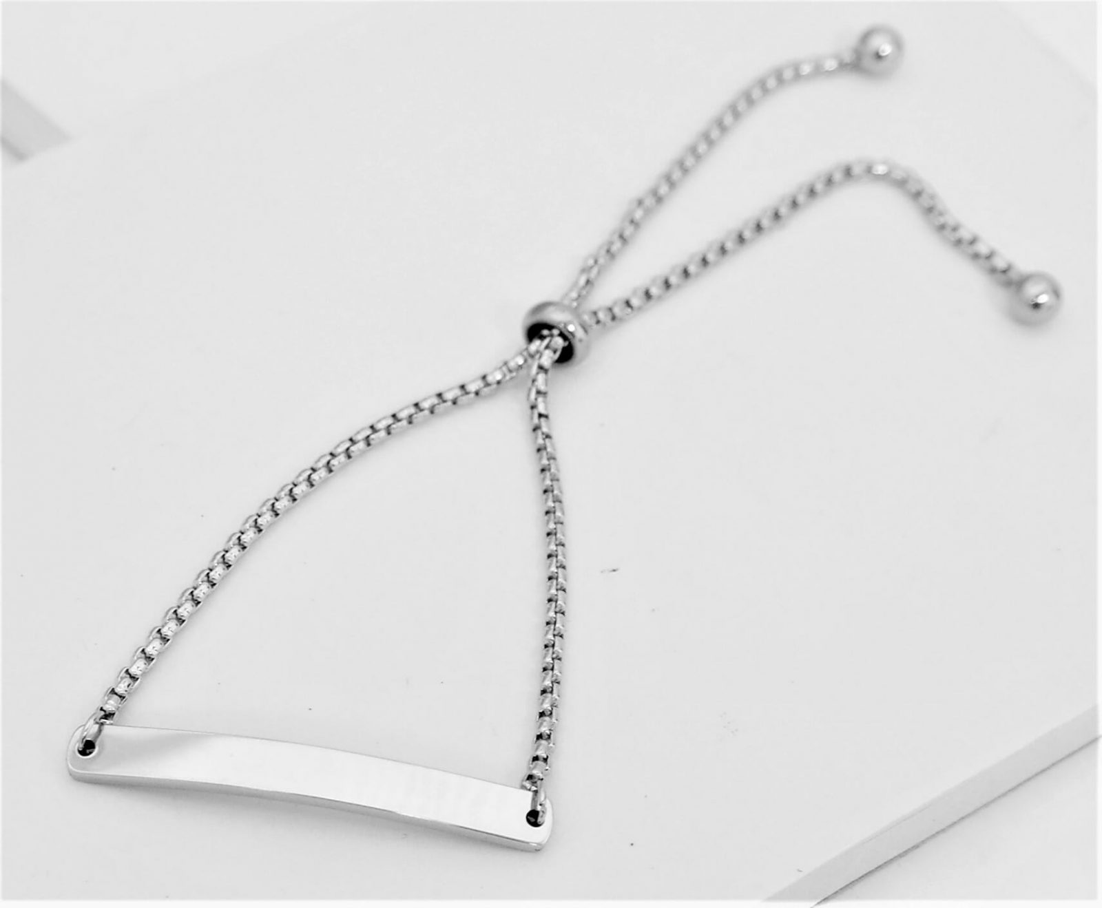 Bracelet Identité acier haute qualité à glissière ajustable au poignet – Image 14