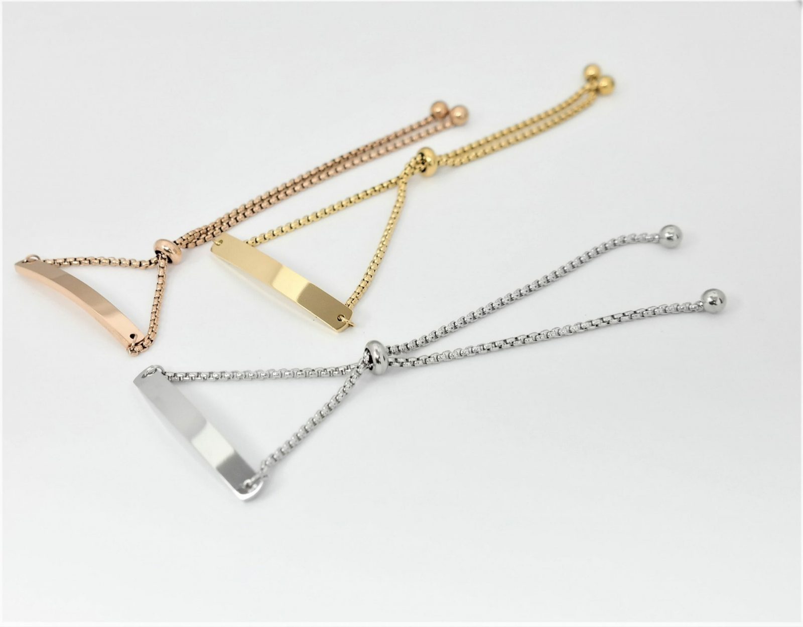 Bracelet Identité acier haute qualité à glissière ajustable au poignet – Image 9