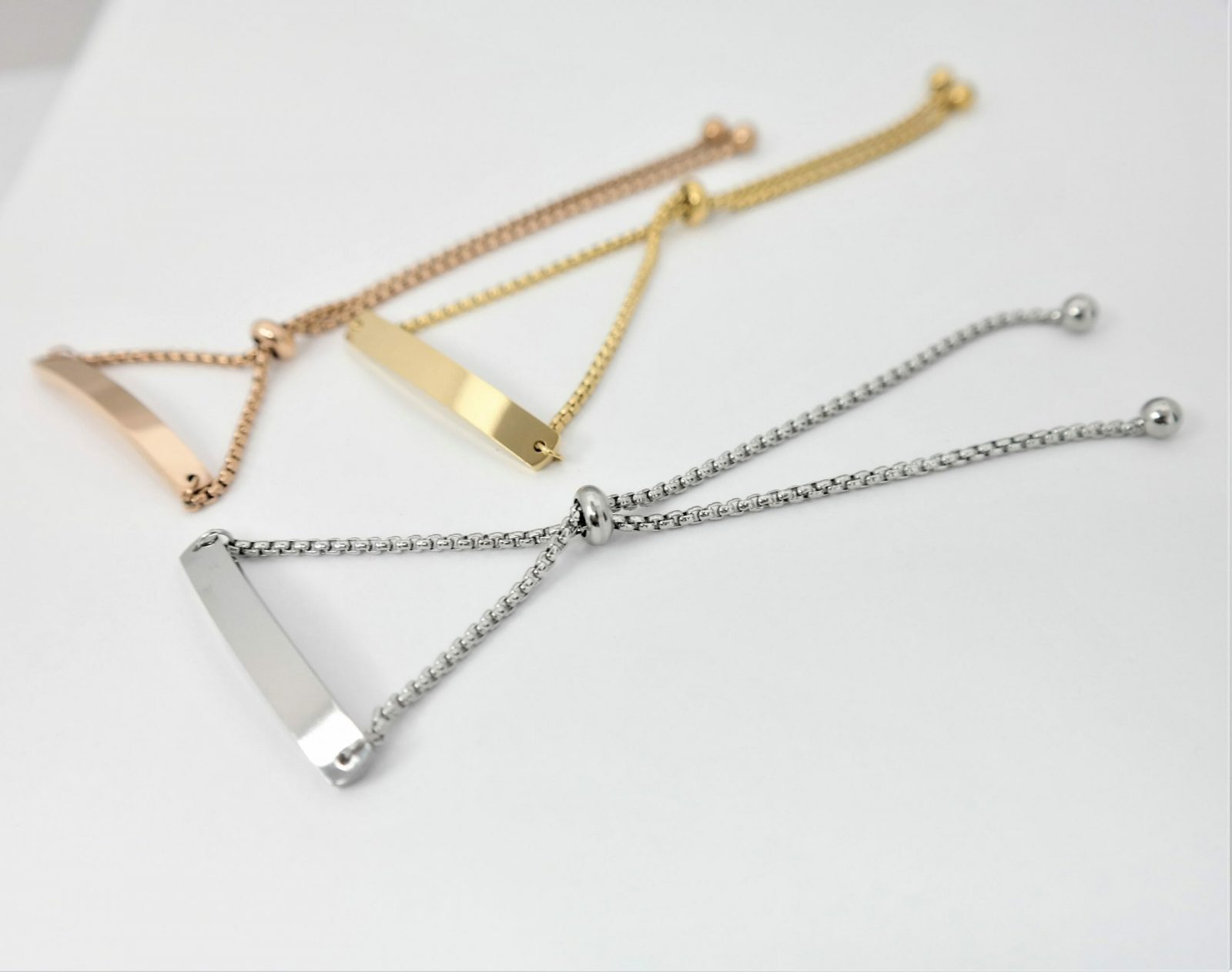 Bracelet Identité acier haute qualité à glissière ajustable au poignet – Image 6