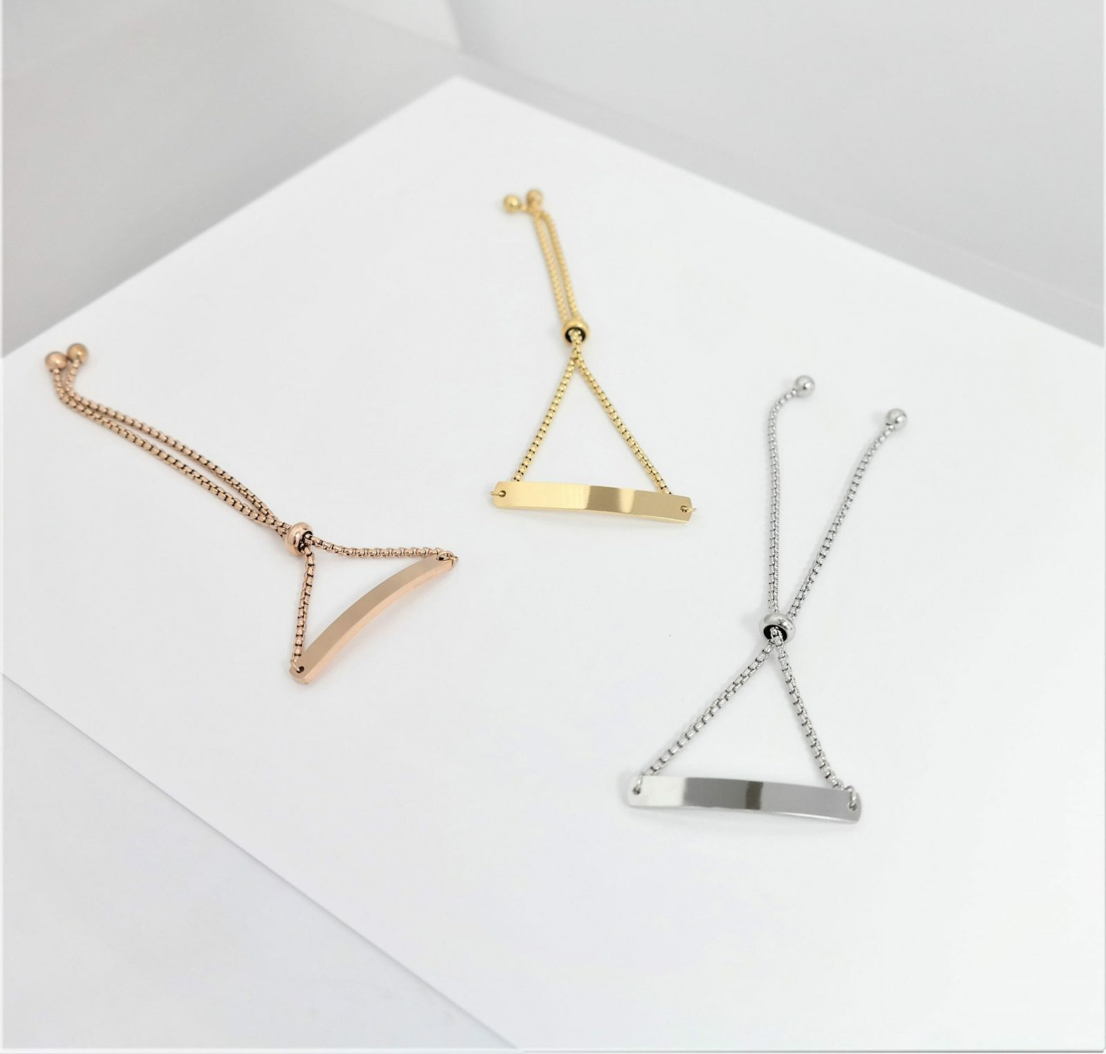 Bracelet Identité acier haute qualité à glissière ajustable au poignet – Image 2