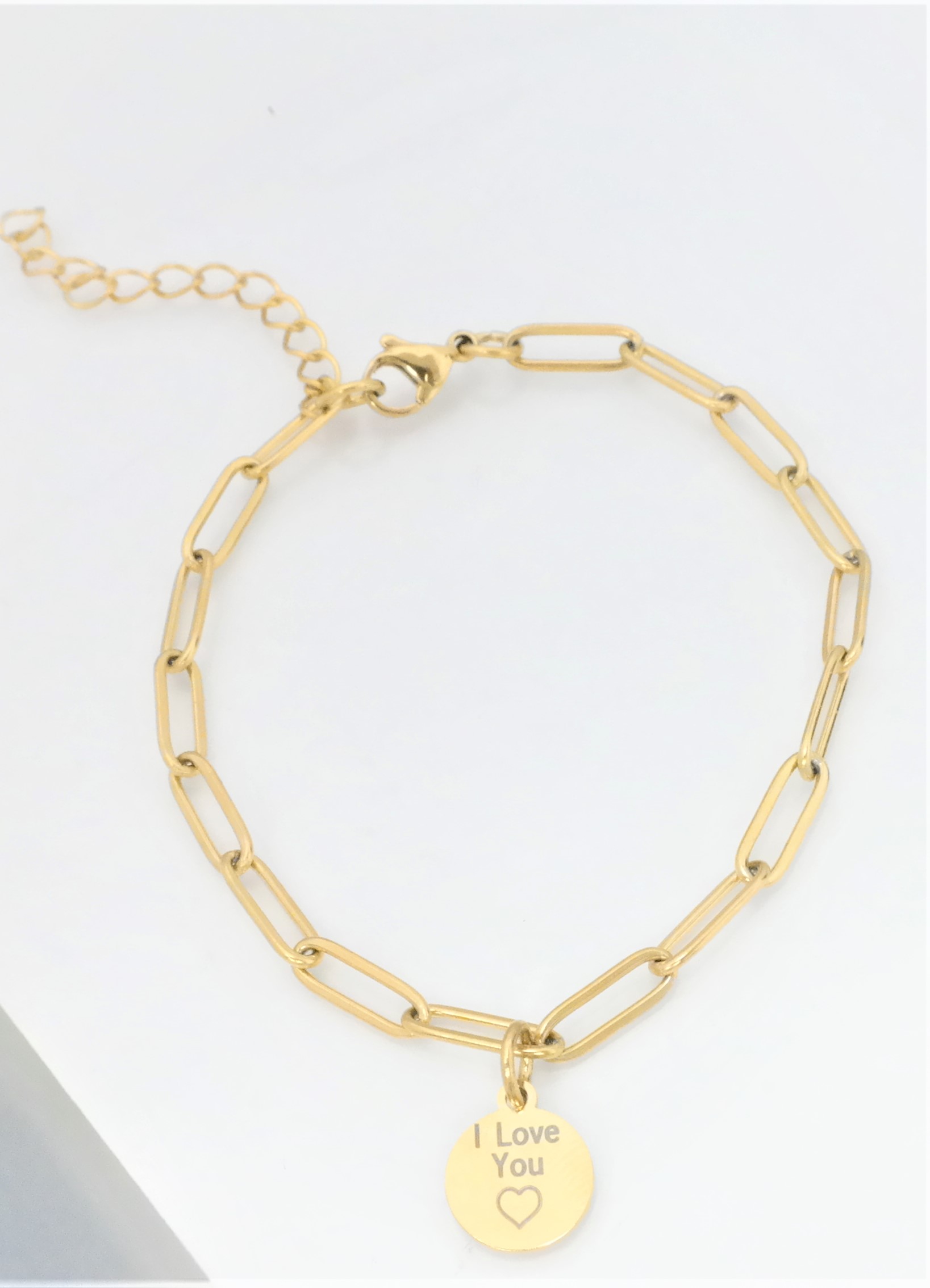 4mm fashion link bracelet with assorted/contrasting personalized medal – Image 20