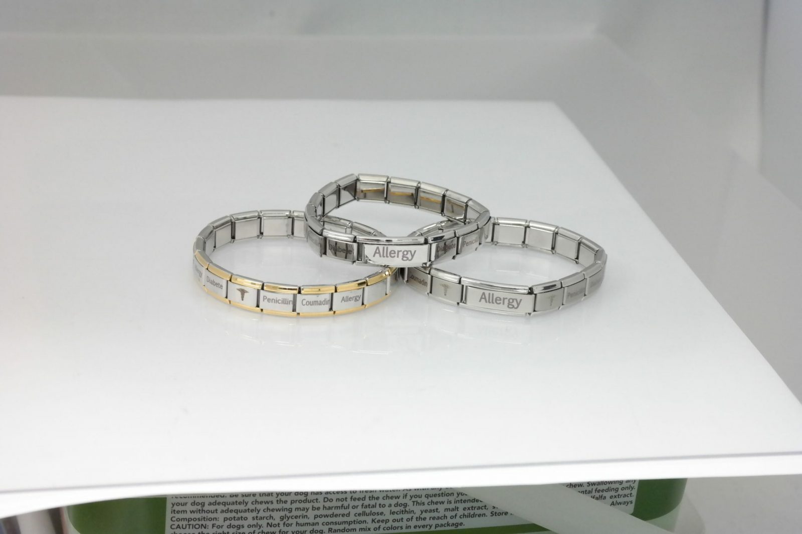 Elegant stretchy personalized medical bracelet, perfectly adapted to your wrist, comfortable and useful – Image 16