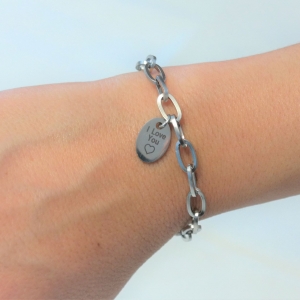 Trendy personalized 5mm link bracelet