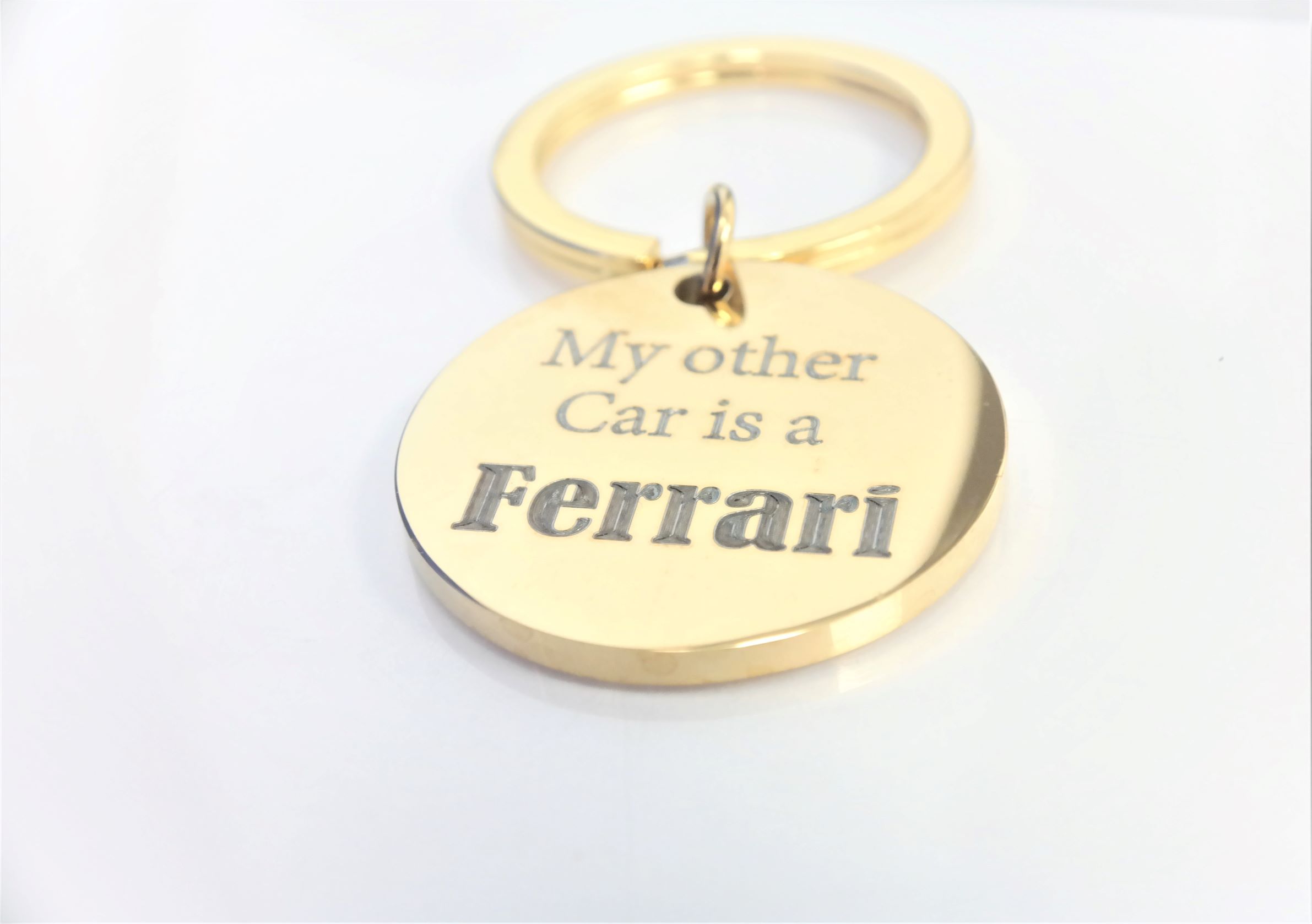 High quality personalized 32mm stainless steel round keychain – Image 5