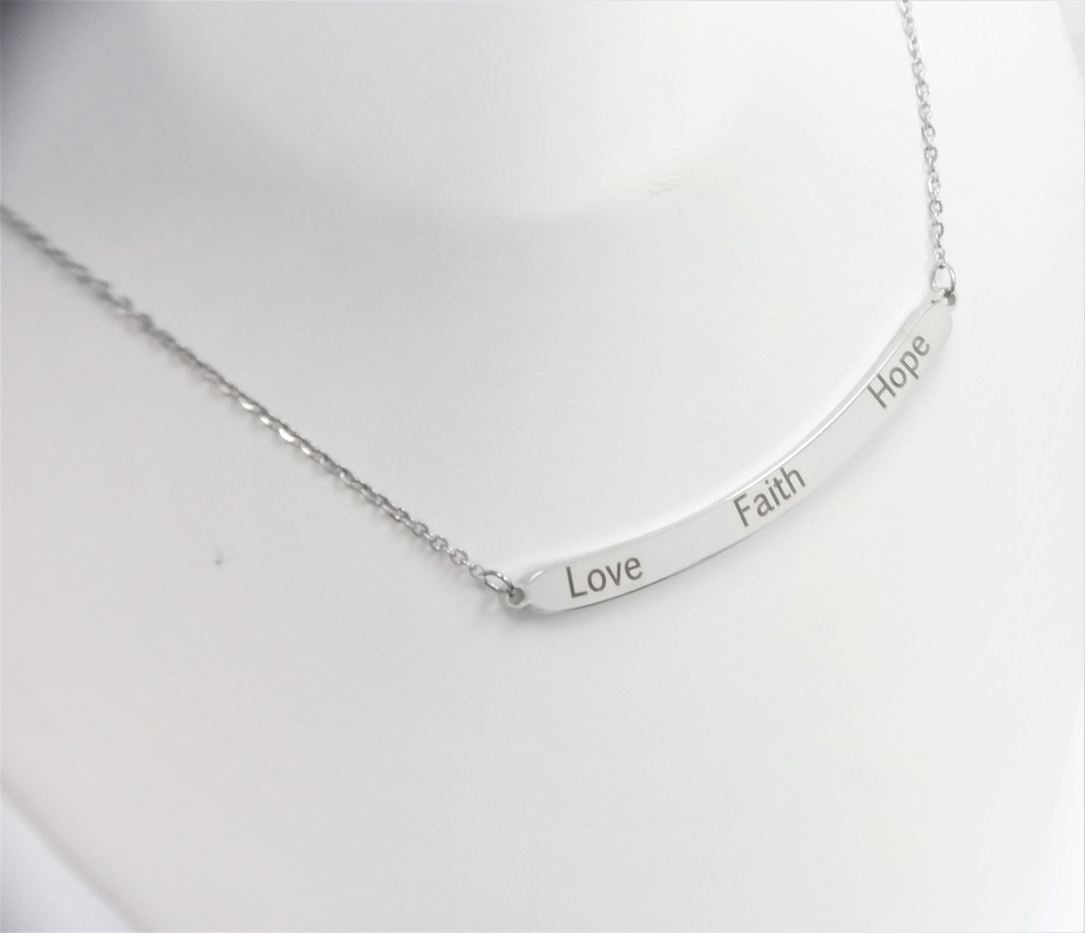 Personalized stainless steel woman moon pendant necklace – Image 5