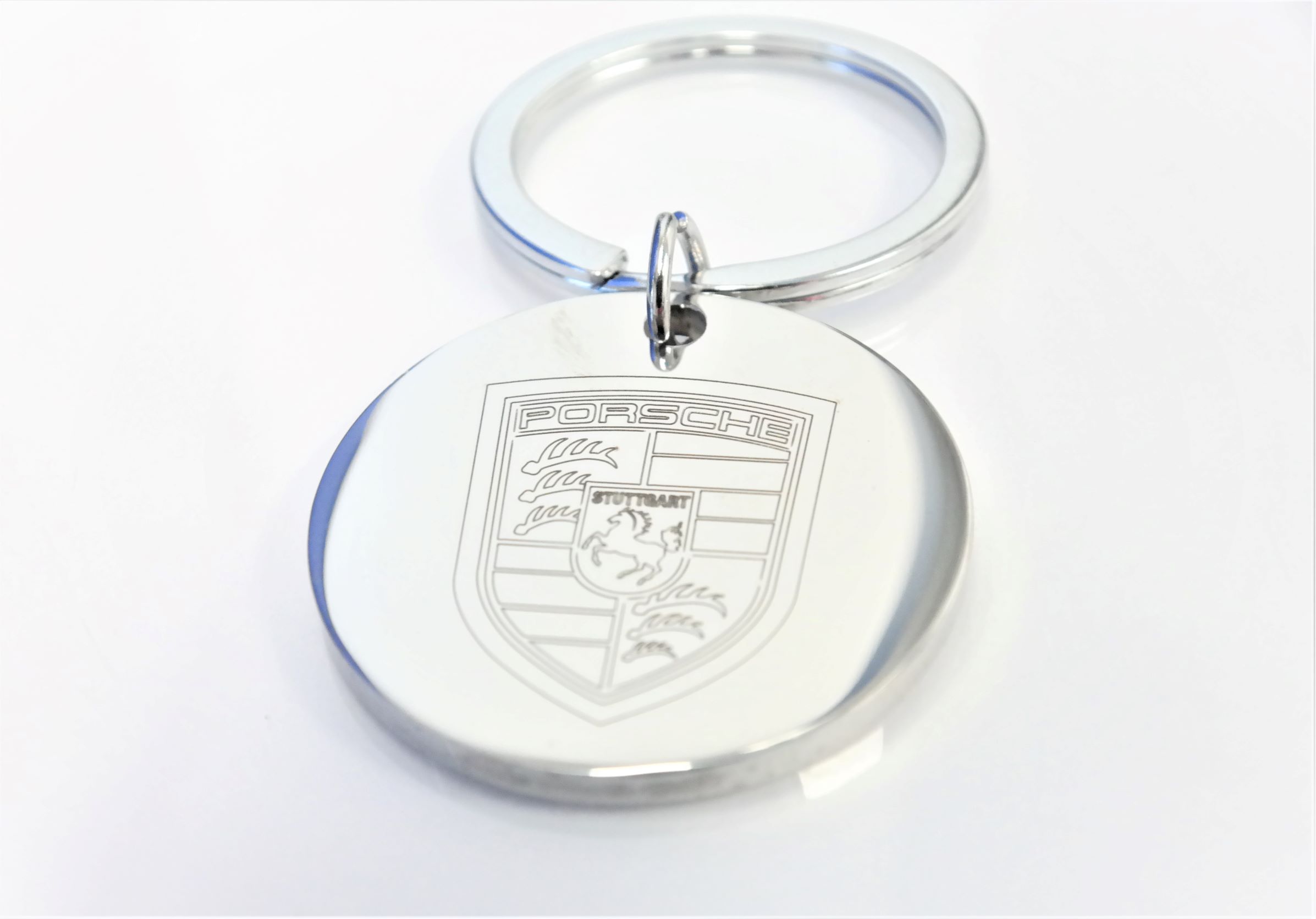 High quality personalized 32mm stainless steel round keychain – Image 13
