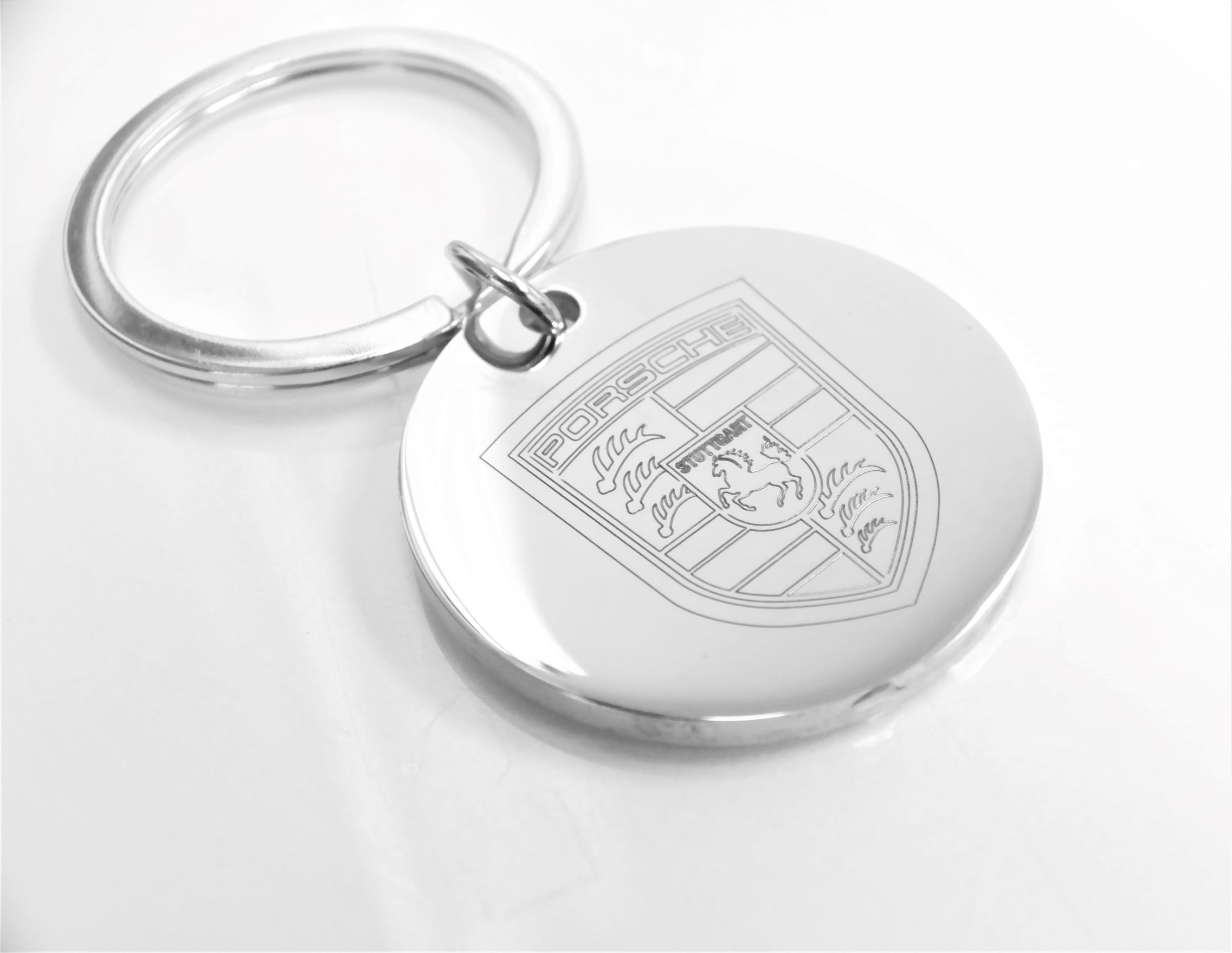 High quality personalized 32mm stainless steel round keychain – Image 12