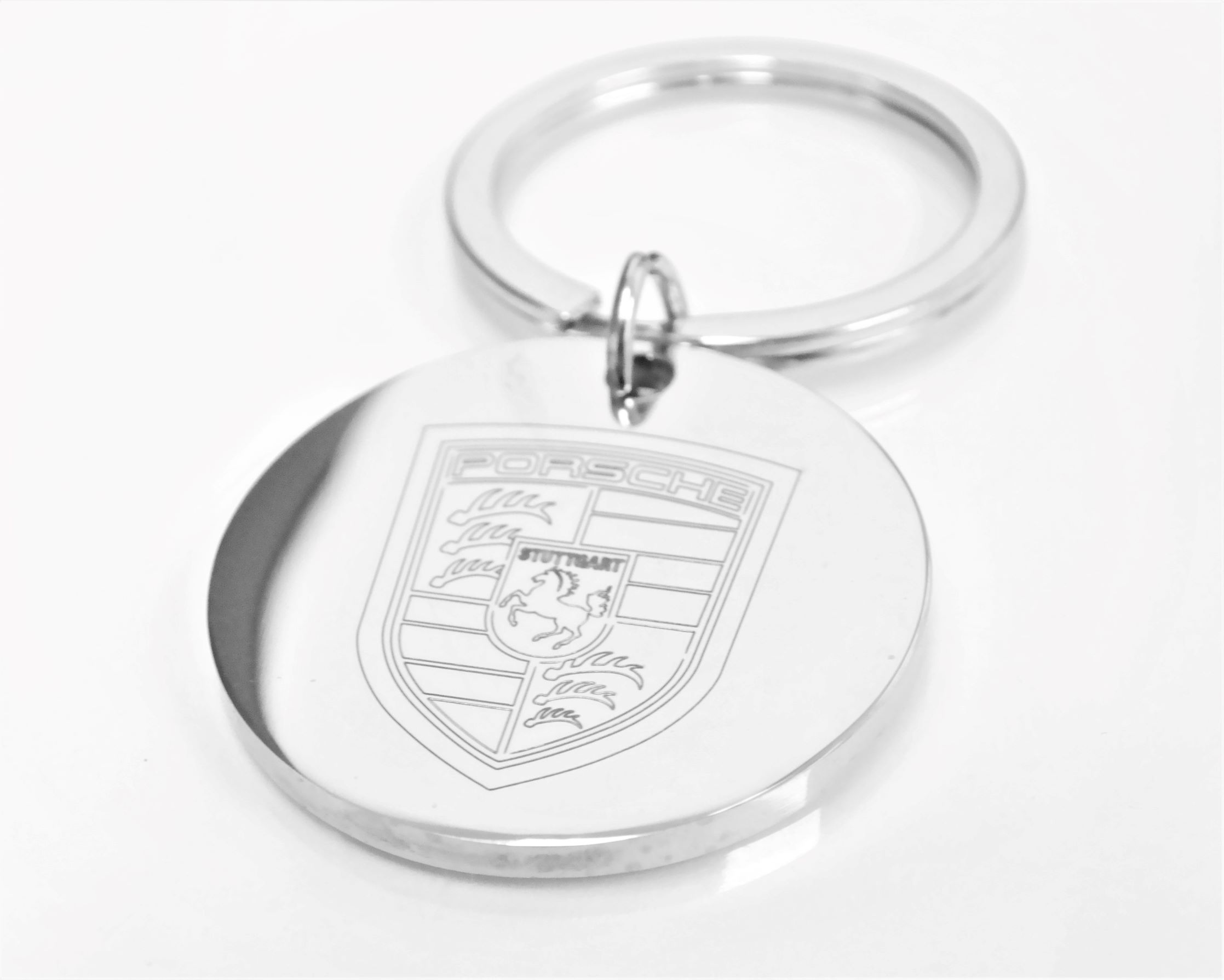 High quality personalized 32mm stainless steel round keychain – Image 11