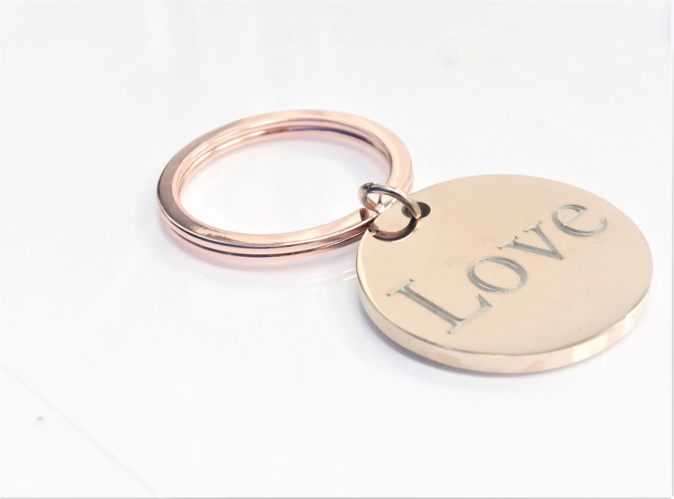 High quality personalized 32mm stainless steel round keychain – Image 8