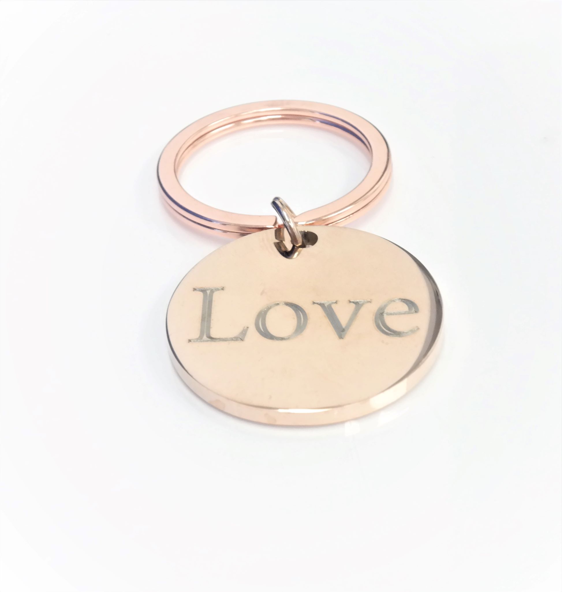 High quality personalized 32mm stainless steel round keychain – Image 7