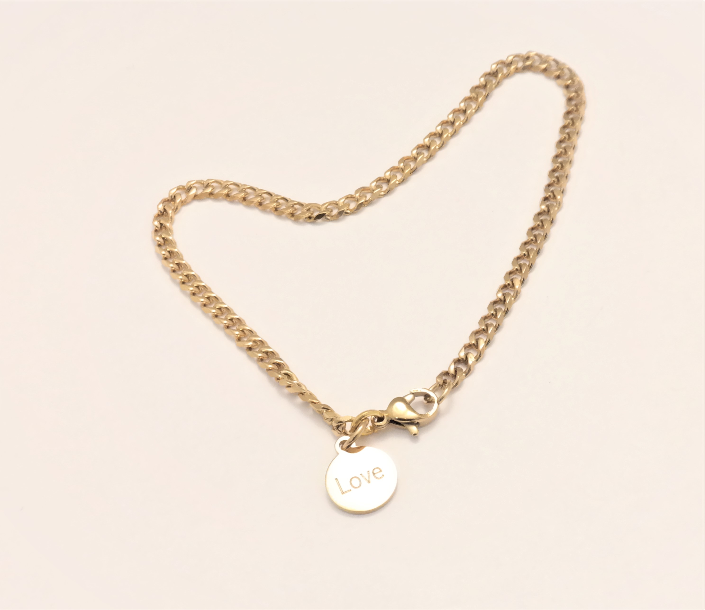 Personalized stainless steel diamond cut cuban link 3mm bracelet – Image 11