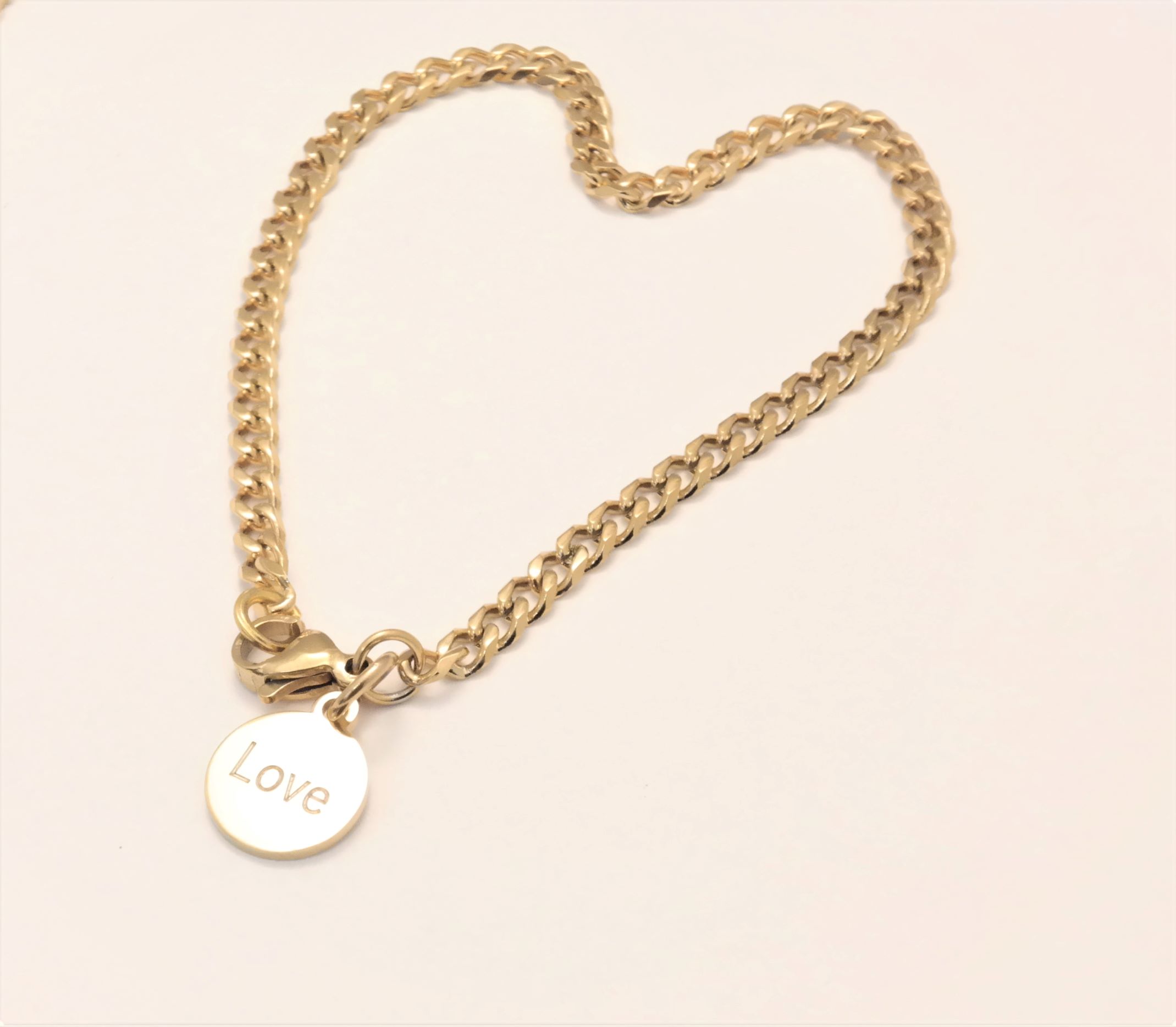 Personalized stainless steel diamond cut cuban link 3mm bracelet – Image 9