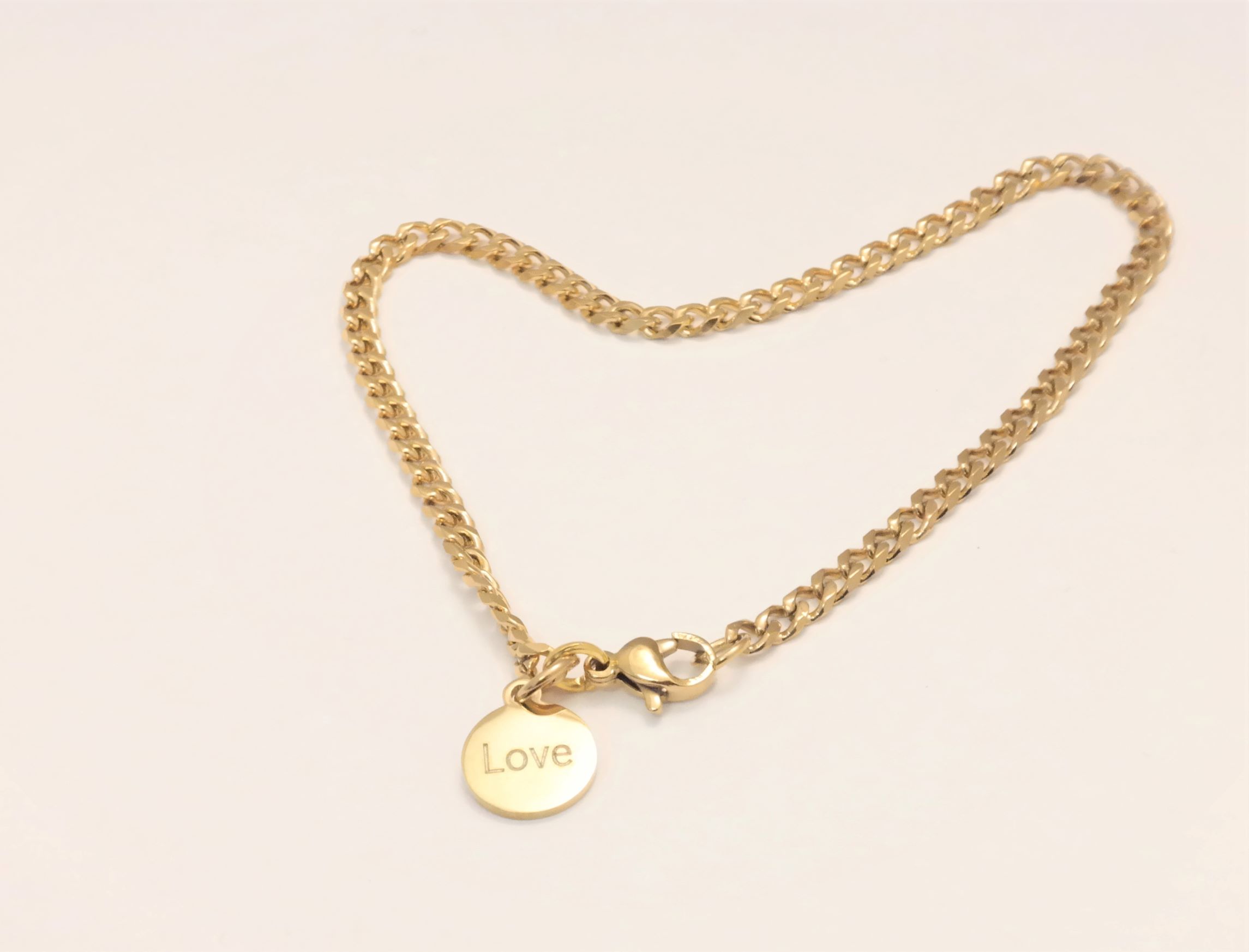 Personalized stainless steel diamond cut cuban link 3mm bracelet – Image 7