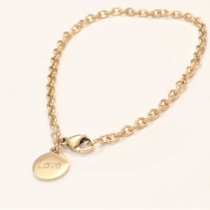 Bracelet personnalisé pour femme en acier de haute qualité de 3mm