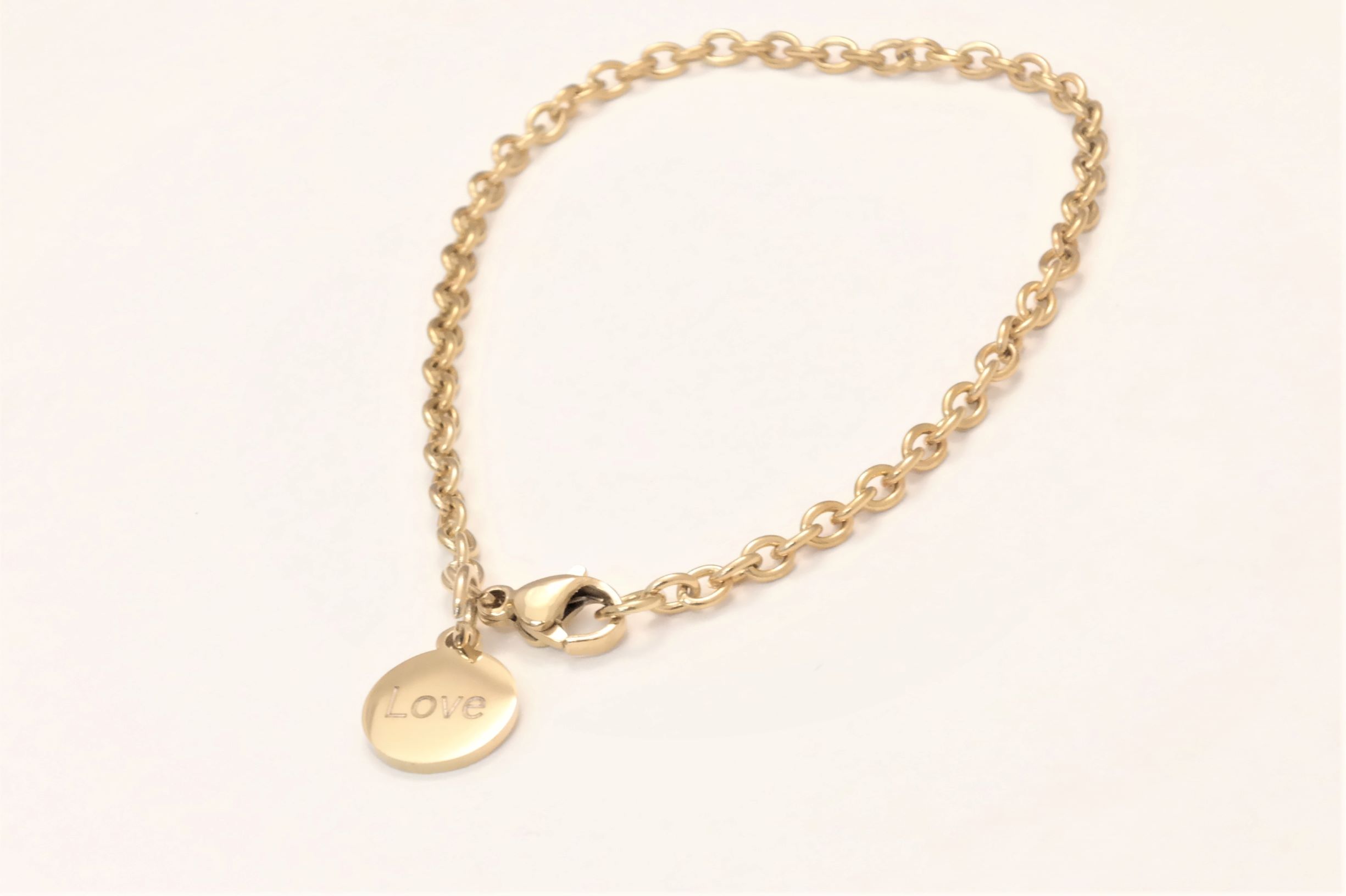 Personalized stainless steel trendy link 3mm bracelet – Image 10